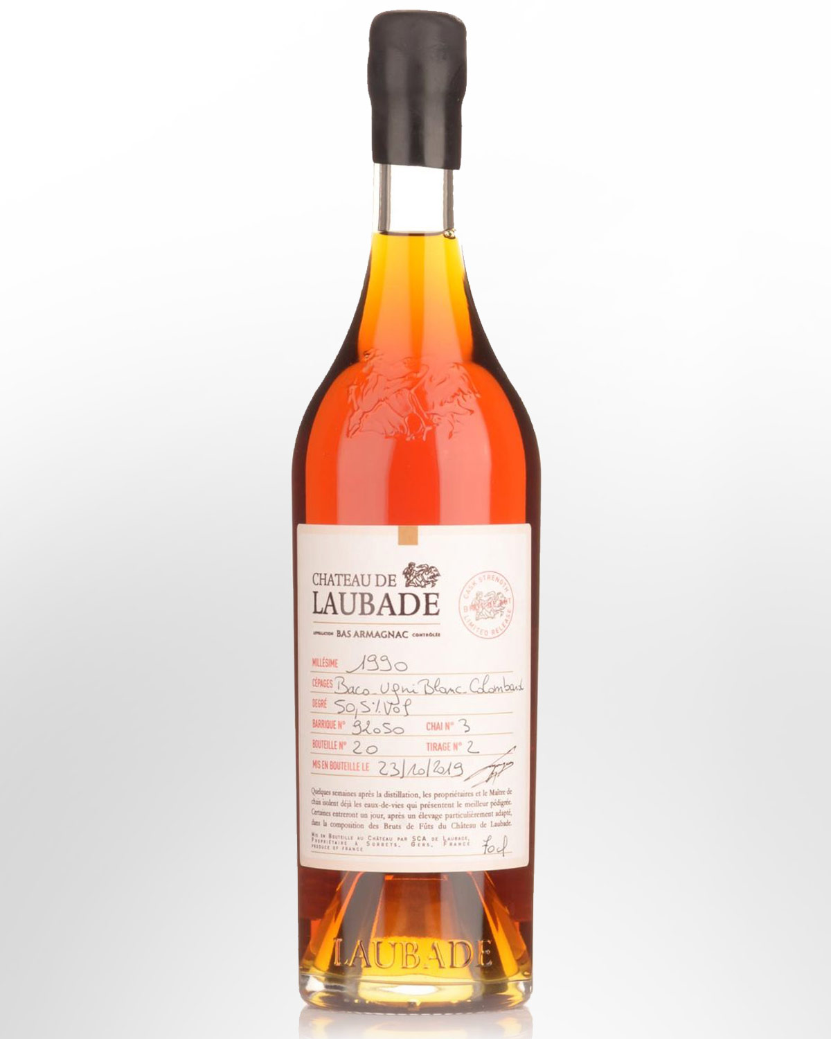 1990 Chateau de Laubade Cask Strength Bas Armagnac (700ml)