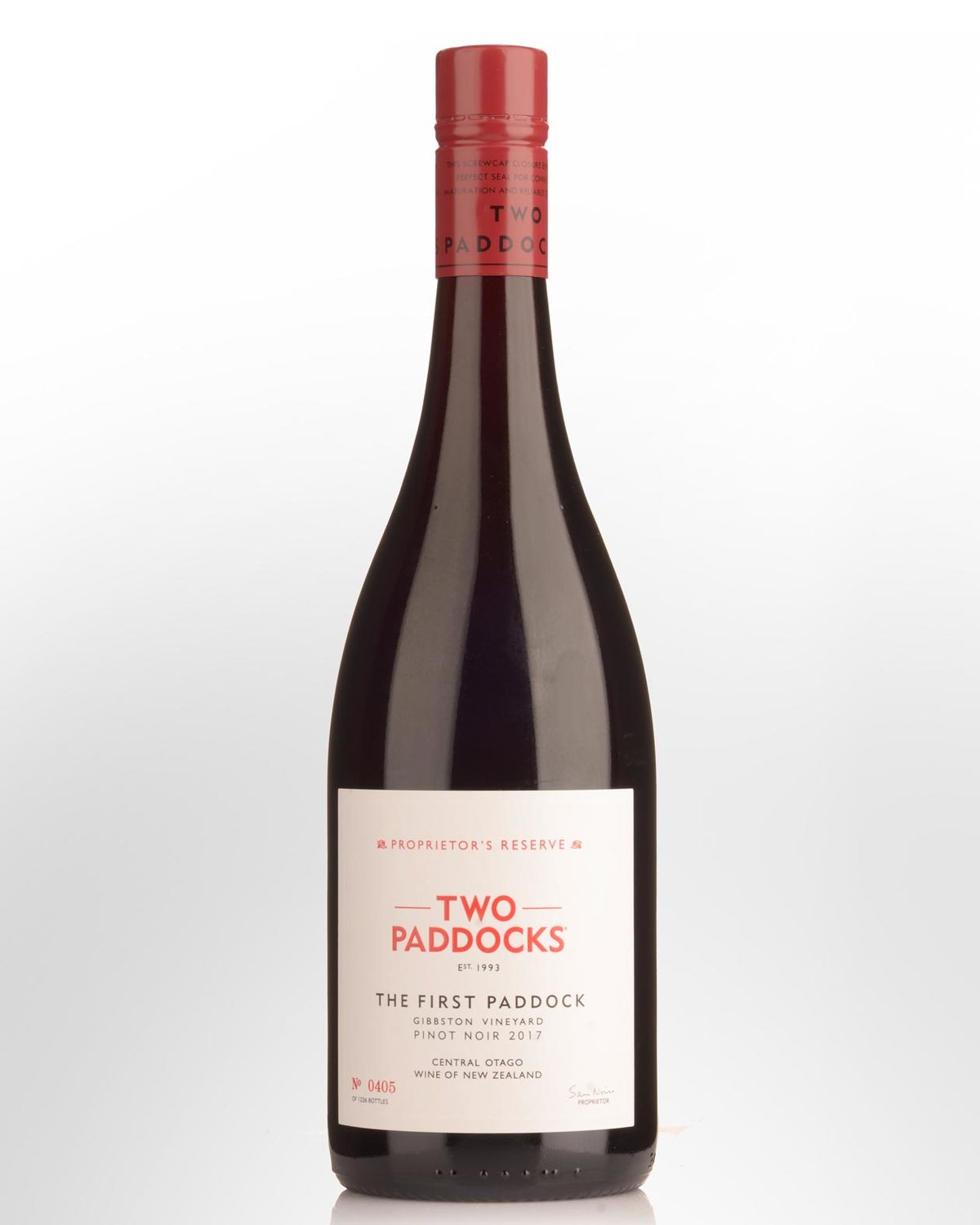 2017 Two Paddocks Proprietors Reserve The First Paddock Pinot Noir 