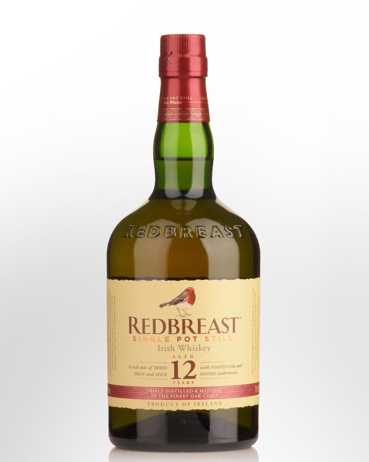 Redbreast 12 Year Old Single Pot Still Irish Whiskey (700ml) - NO GIFT BOX