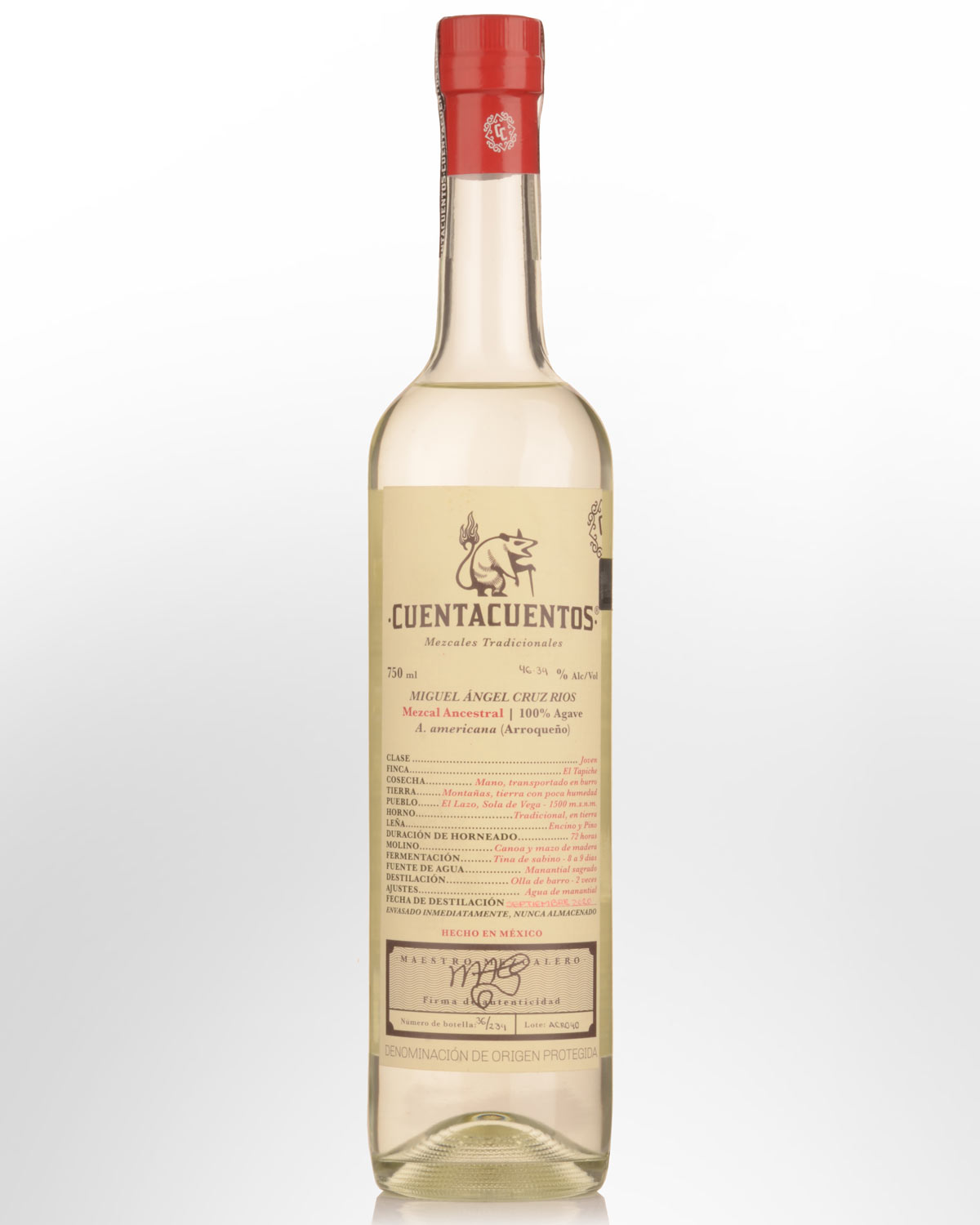 Cuentacuentos Arroqueno Ancestral (Miguel Angel Cruz Rios) Mezcal (750ml)