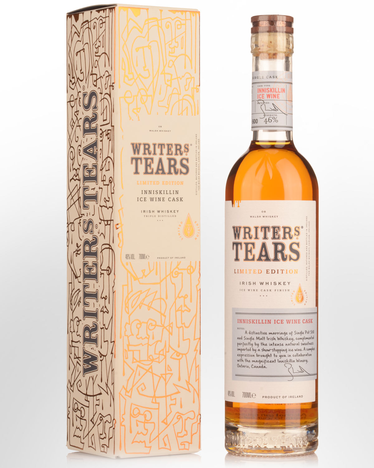 Writers Tears Limited Edition Inniskillen Icewine Cask Finish Cask Strength Irish Whiskey (700ml)