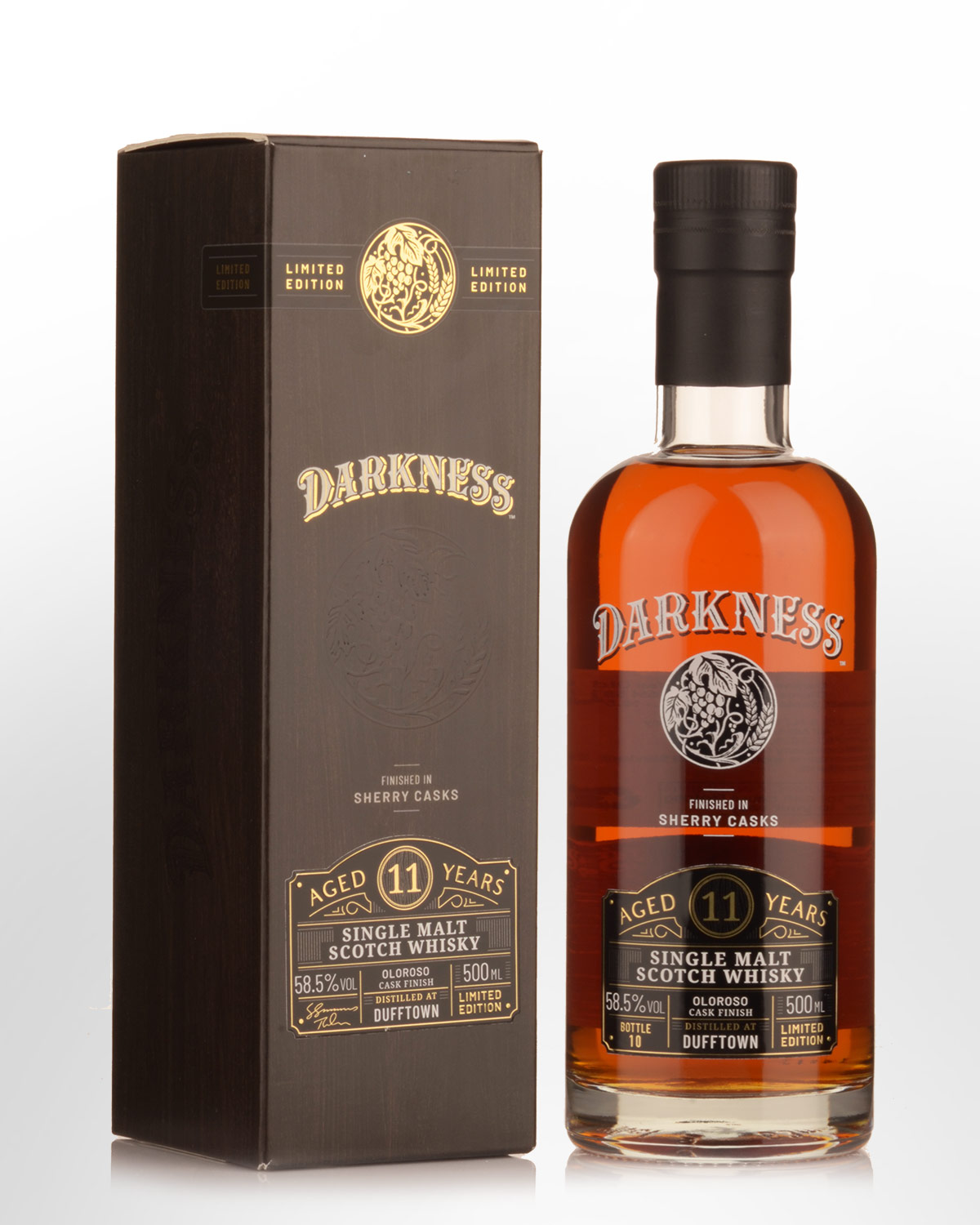 Darkness Dufftown Oloroso Cask Finish 11 Year Old Cask Strength Single Malt Scotch Whisky (500ml)