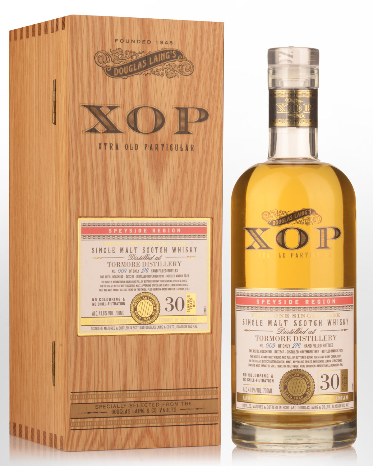 1992 Douglas Laing & Co. XOP Xtra Old Particular Tormore 30 Year Old Single Cask Limited Release Cask Strength Single Malt Scotch Whisky (700ml)