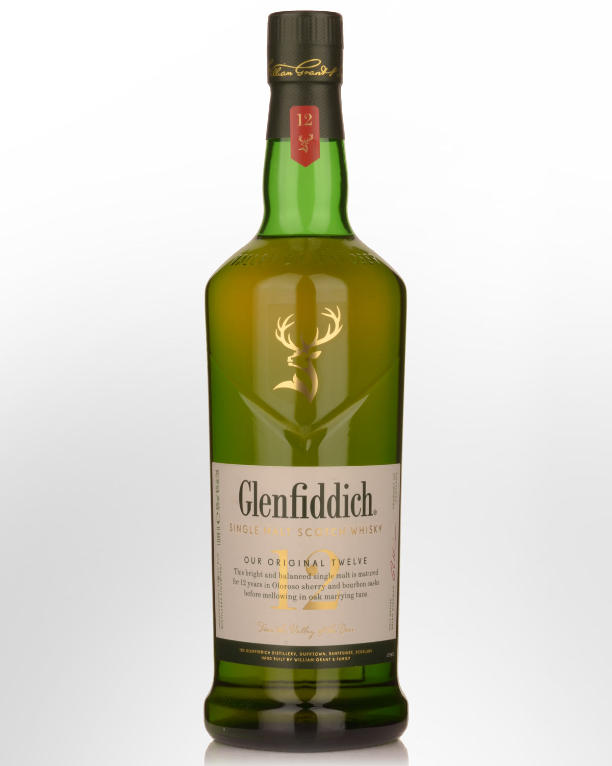 Glenfiddich 12 Year Old Single Malt Scotch Whisky (1000ml)