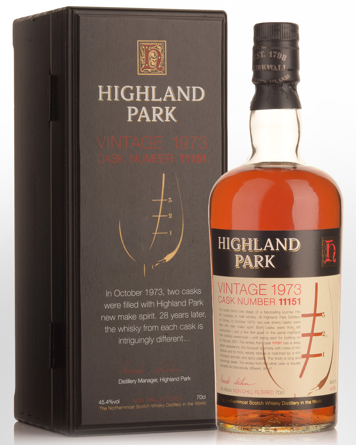1973 Highland Park Vintage Single Cask Number 11151 Single Malt Scotch Whisky (700ml)