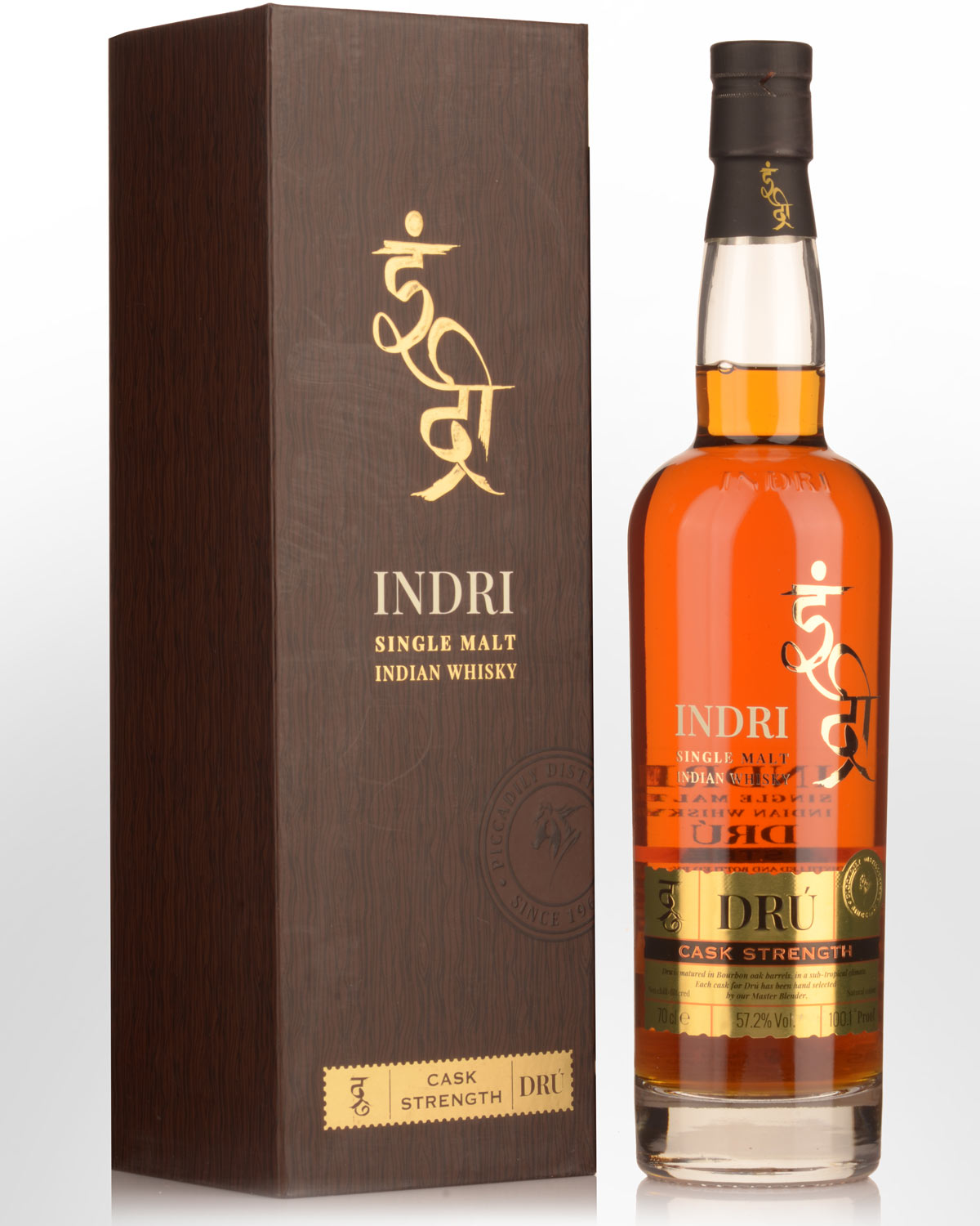 Indri Dru Cask Strength Single Malt Indian Whisky (700ml)