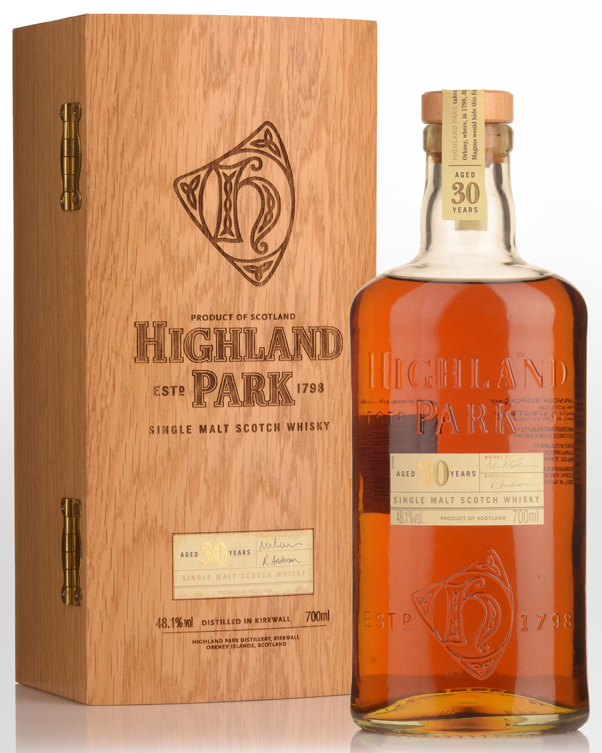 Highland Park 30 Year Old Single Malt Scotch Whisky (700ml) - Older Bottling