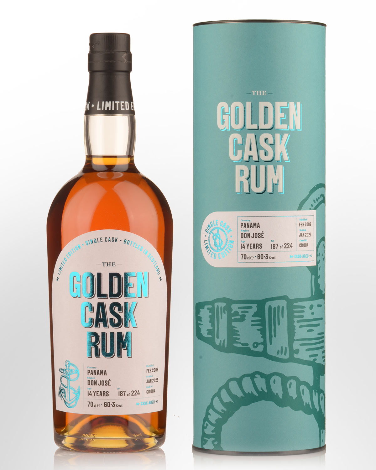 2008 House of MacDuff The Golden Cask Don Jose Distillery Single Cask 14 Year Old Cask Strength Panama Rum (700ml)