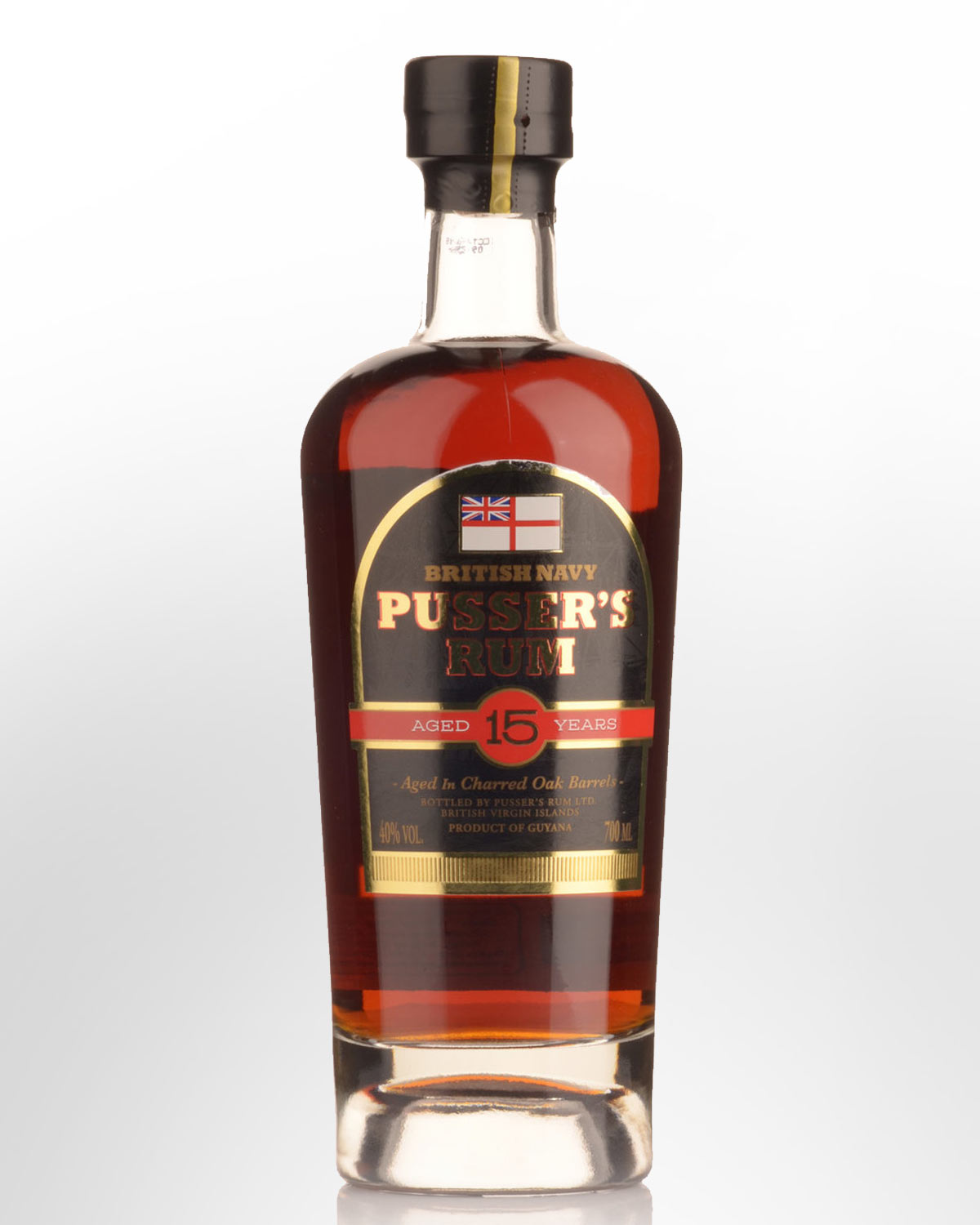 British Navy Pussers Rum 15 Year Old Navy Rum (700ml)