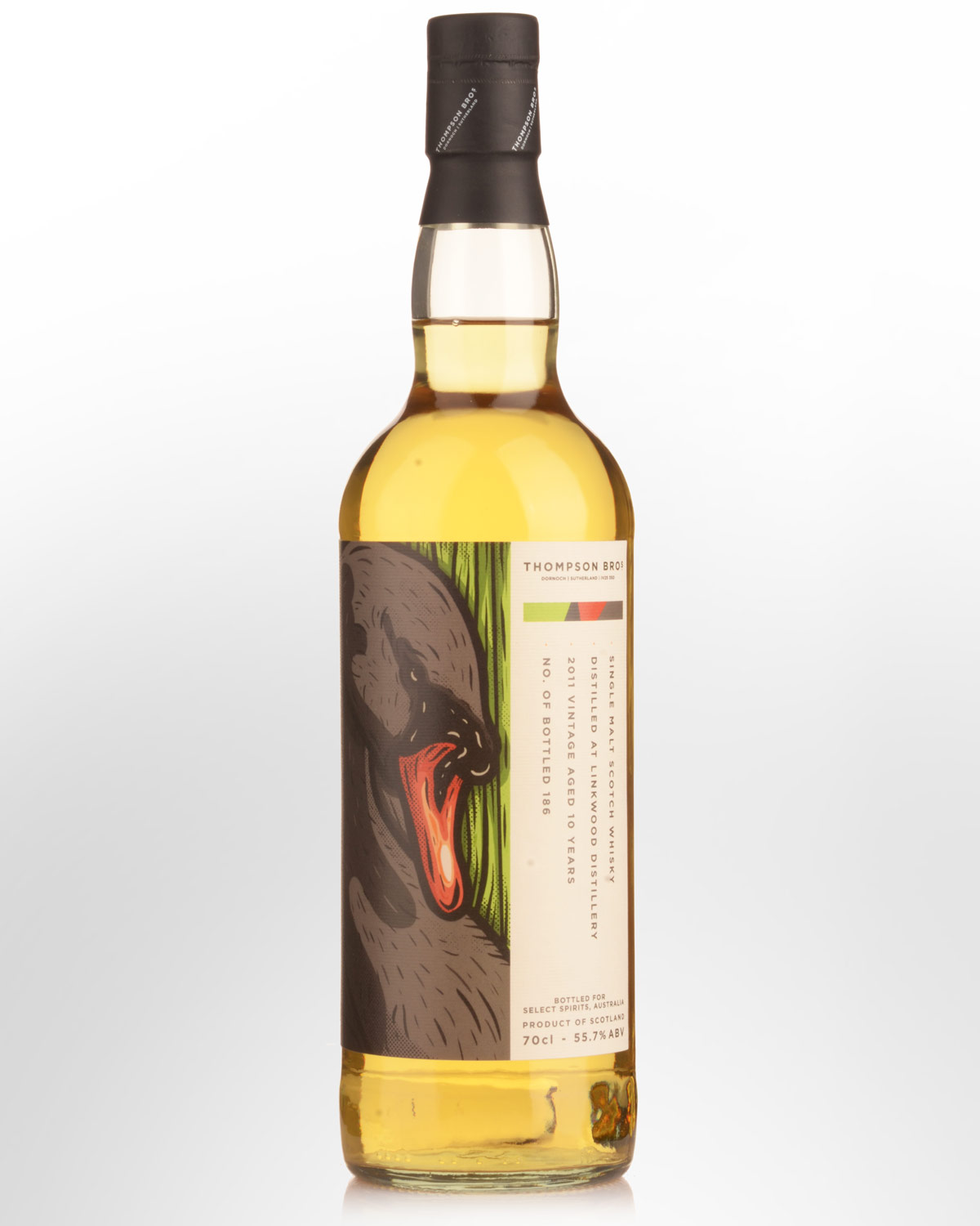 2011 Thompson Bros Australian Exclusive Linkwood 10 Year Old Cask Strength Single Malt Scotch Whisky (700ml)