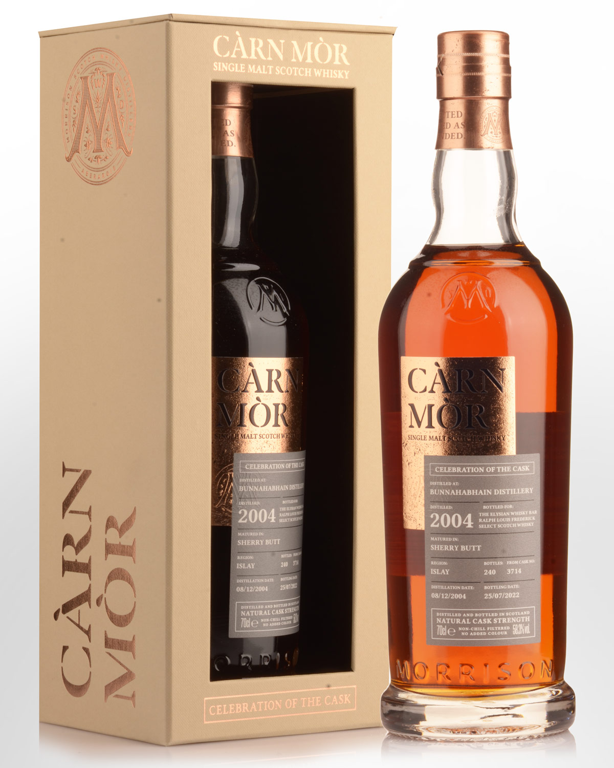 2004 Carn Mor "Celebration of the Cask" Bunnahabhain 17 Year Old Cask Strength Single Malt Scotch Whisky (700ml)