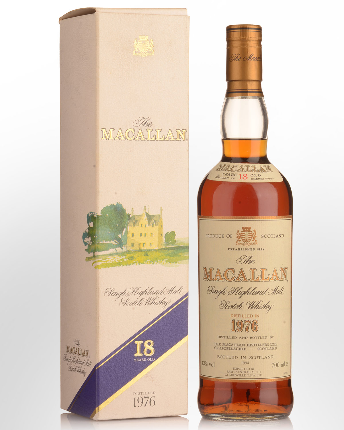 1976 The Macallan 18 Year Old Single Malt Scotch Whisky (700ml)
