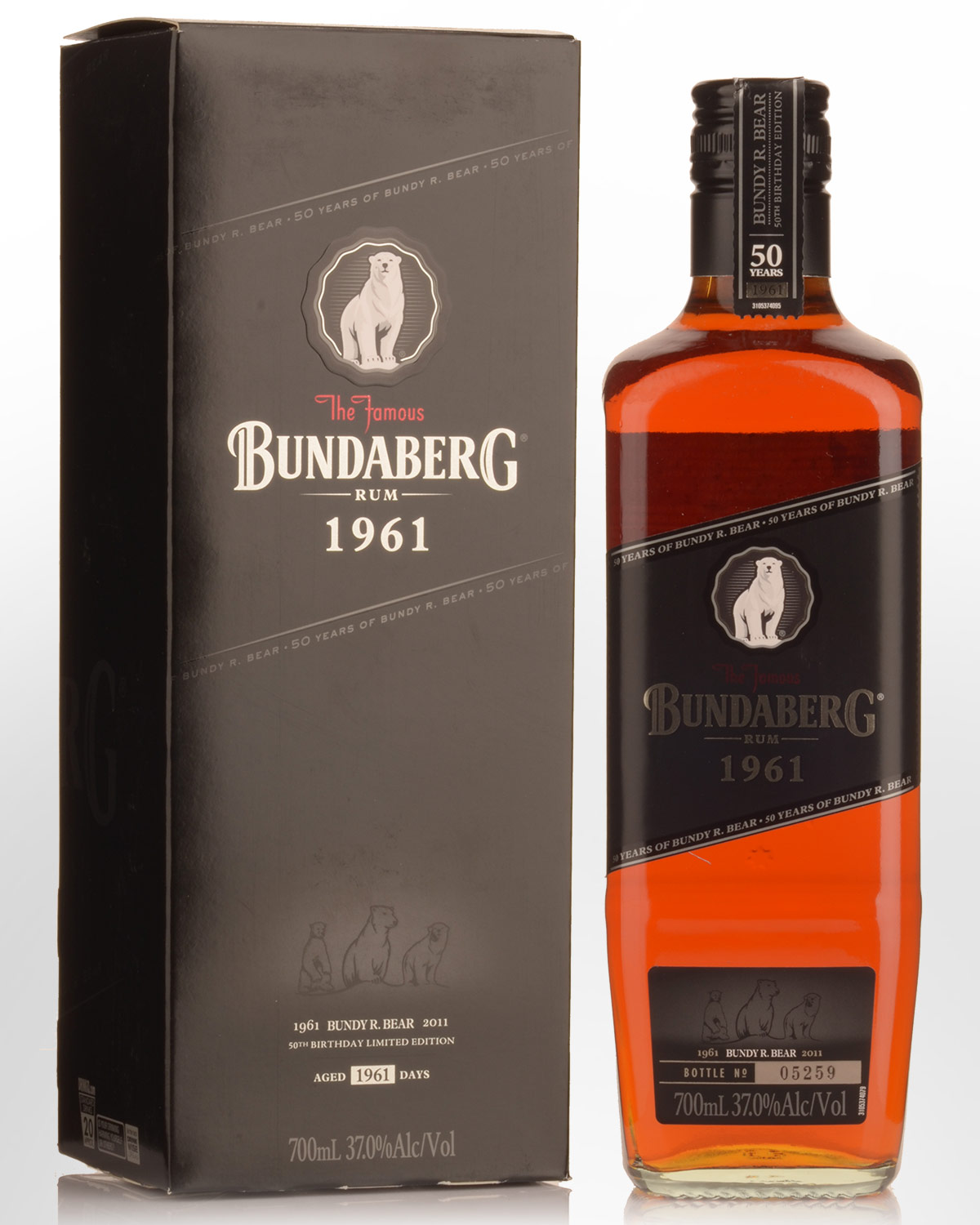 Bundaberg 1961 50th Anniversary (Black Box) Rum (700ml)
