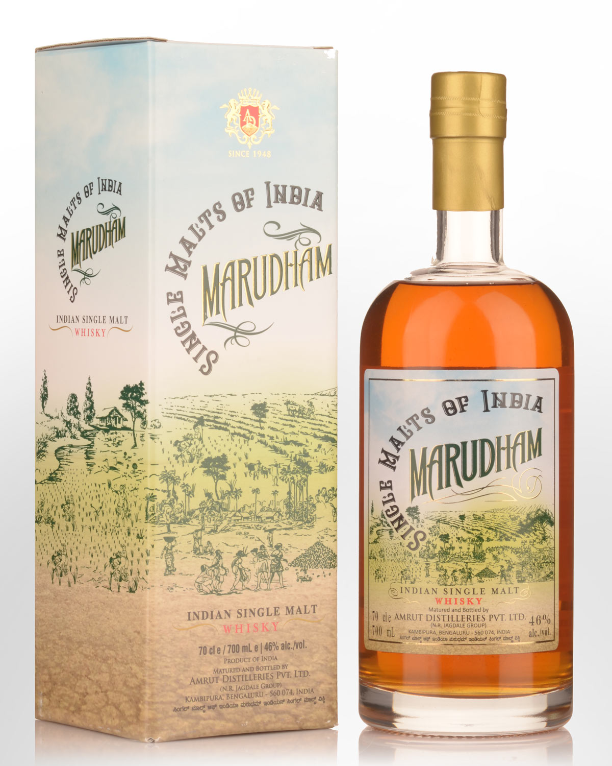 Amrut Single Malts of India Marudham Single Malt Indian Whisky (700ml)