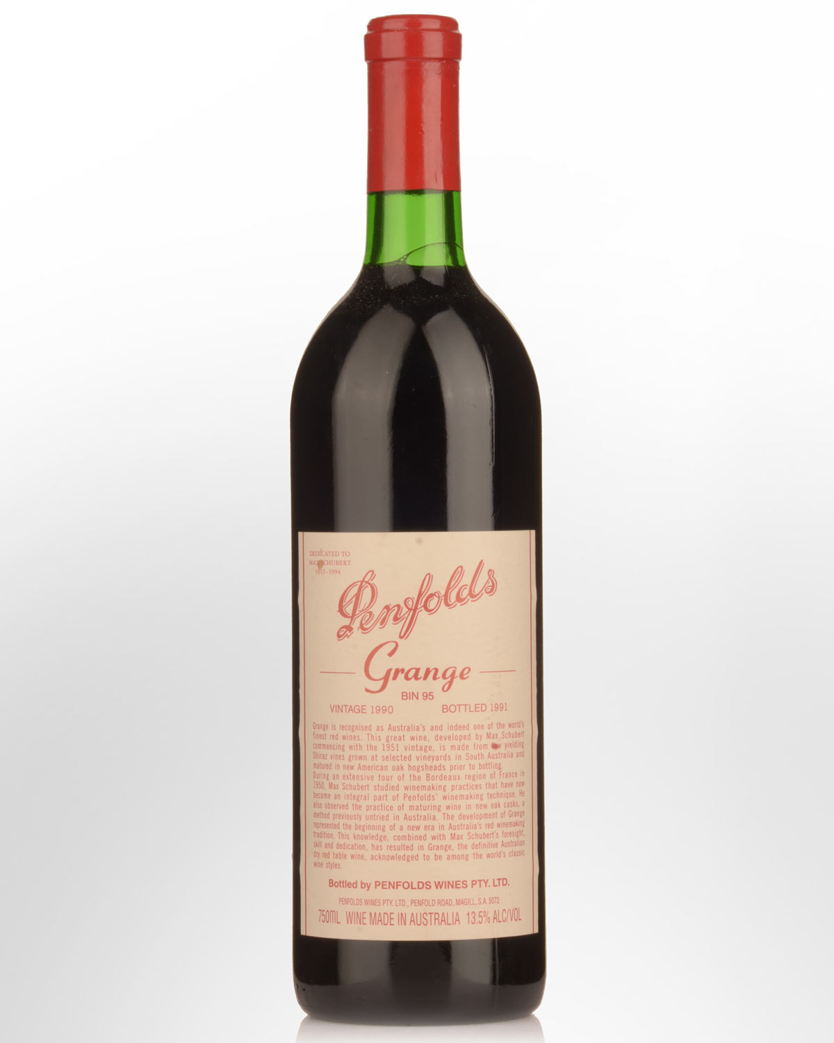 1990 Penfolds Grange - DAMAGED LABEL