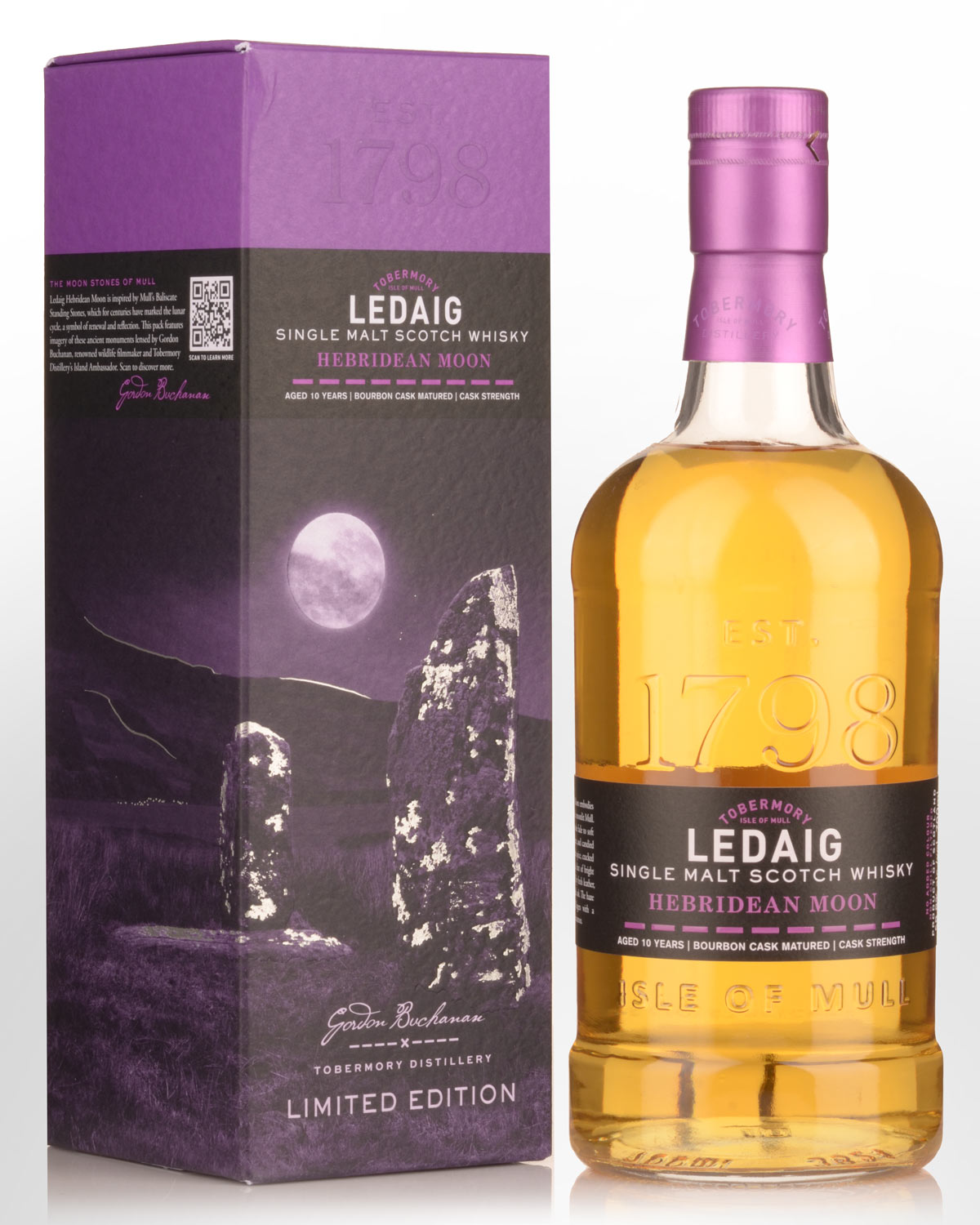 Ledaig 10 Year Old Hebridean Moon Cask Strength Single Malt Scotch Whisky (700ml)