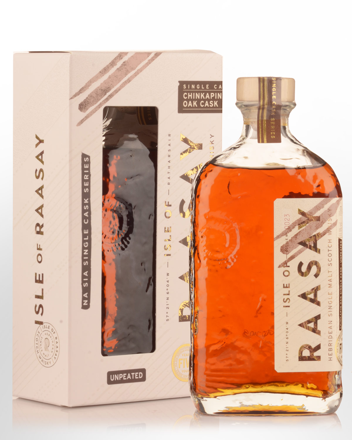 Isle of Raasay Na Sia Unpeated Chinkapin Single Cask 5 Year Old Cask Strength Single Malt Scotch Whisky (700ml)