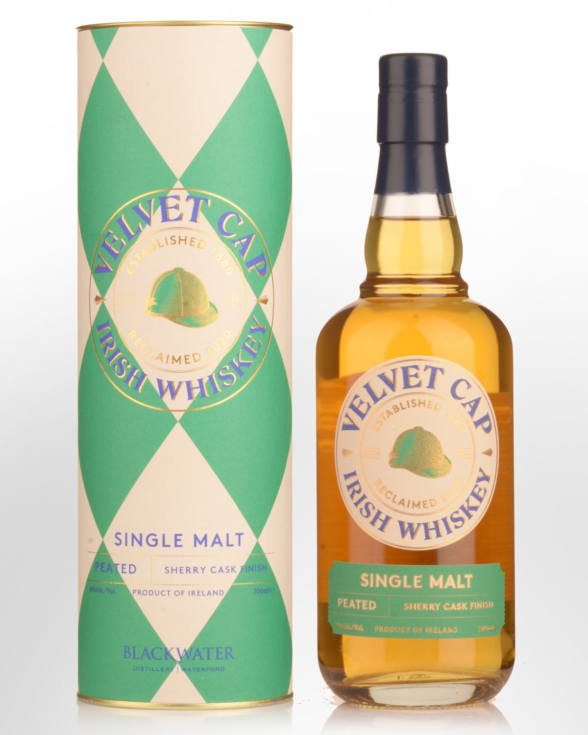 Velvet Cap Peated Sherry Cask Finish Single Malt Irish Whiskey (700ml)