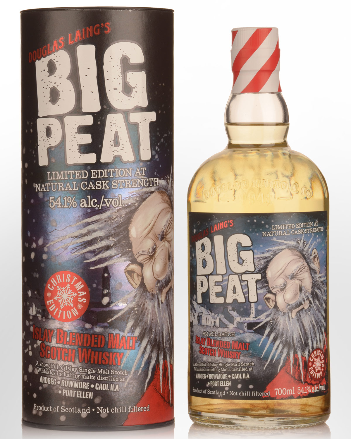 Douglas Laing's Big Peat Small Batch Cask Strength Islay Blended Malt Scotch Whisky (700ml) - 2017 Christmas Edition