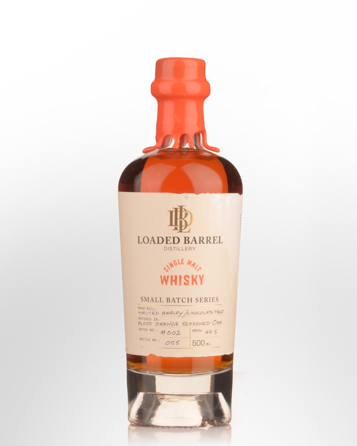 Loaded Barrel Small Batch Series Blood Orange Seasoned Cask Single Malt Australian Whisky (500ml)