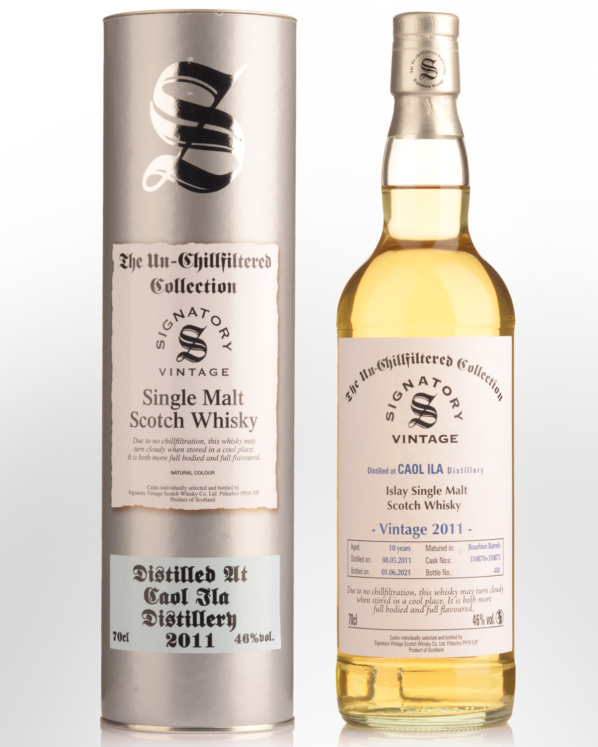 2011 Signatory Vintage The Un-Chillfiltered Collection Caol Ila 10 Year ...