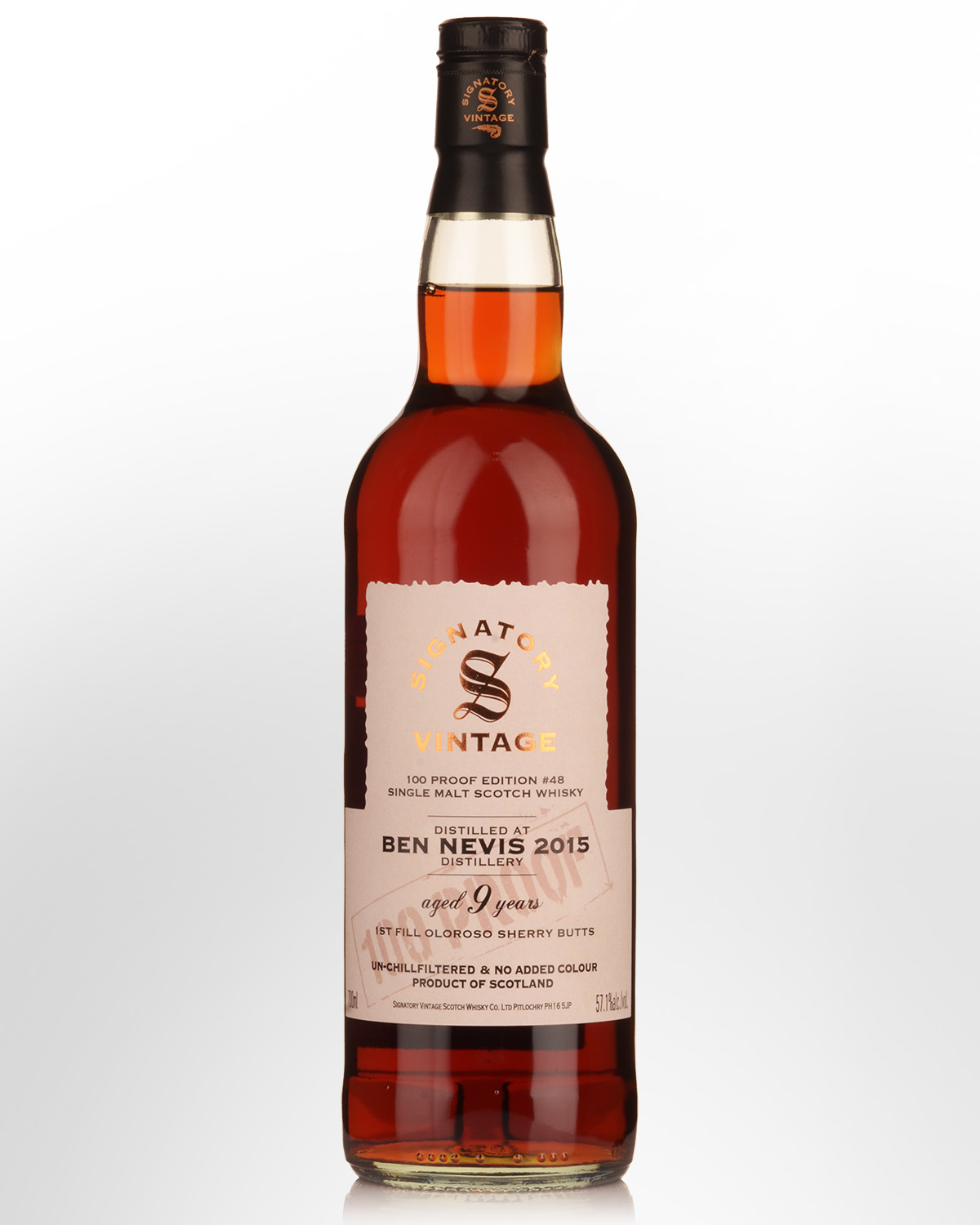 2015 Signatory Vintage Ben Nevis 9 Year Old 100 Proof Edition #48 Single Malt Scotch Whisky (700ml)