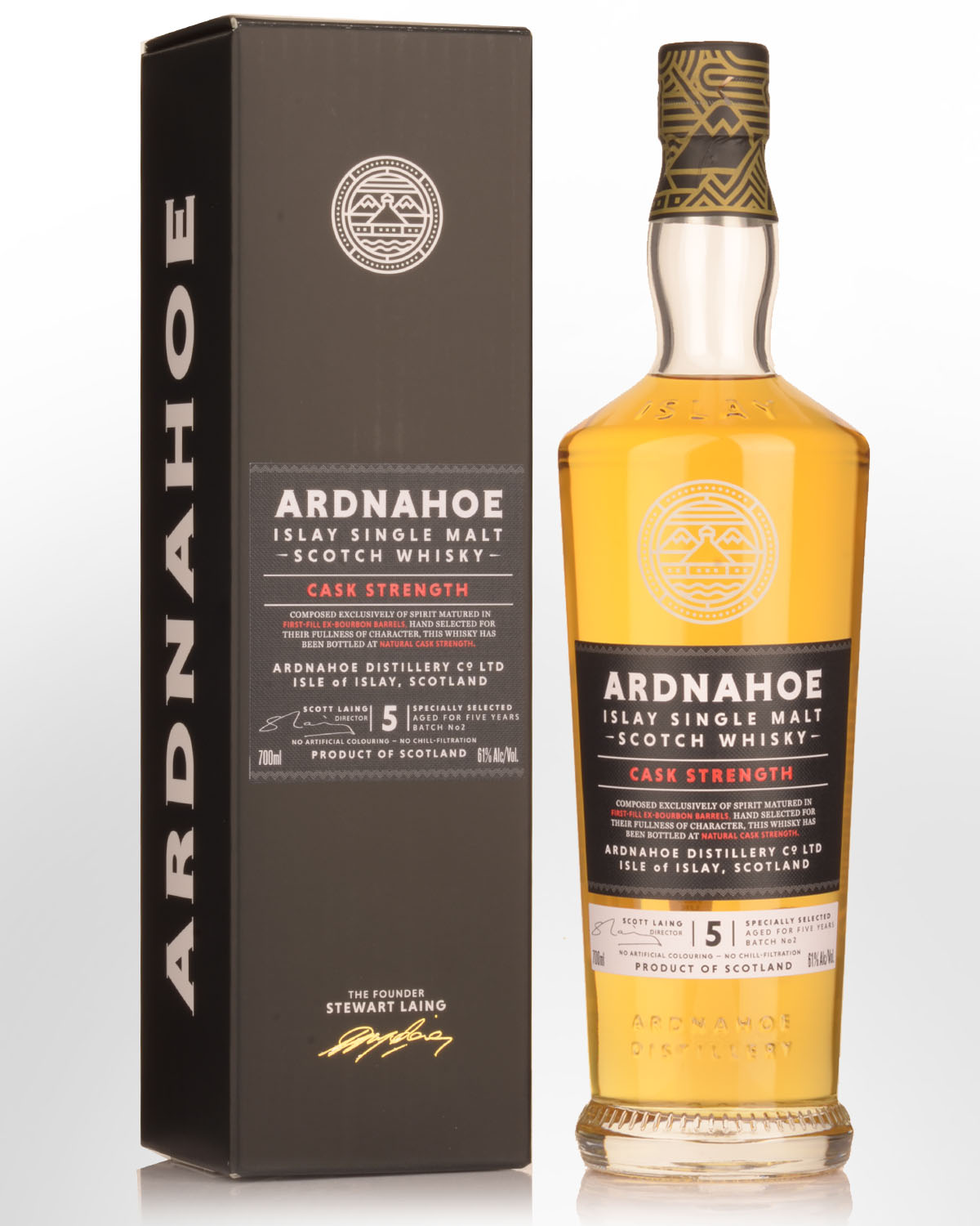Ardnahoe 5 Year Old Batch #2 Cask Strength Single Malt Scotch Whisky (700ml)