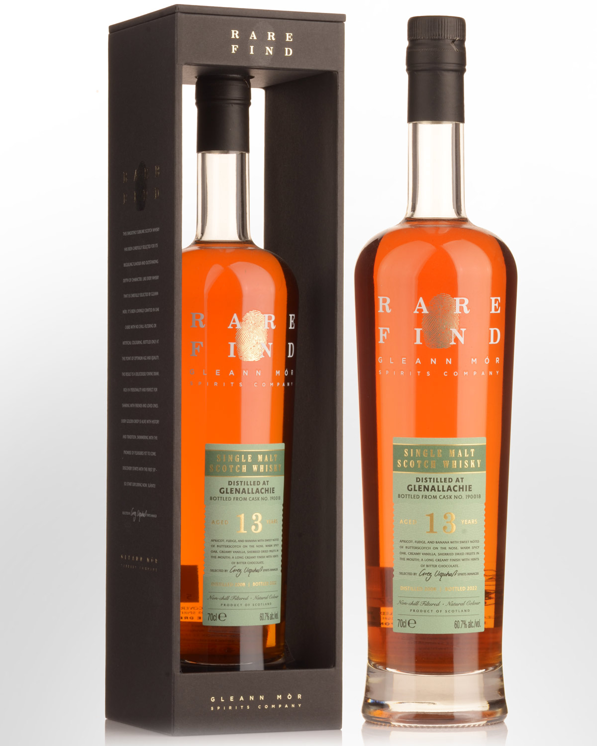 2008 Gleann Mor Spirits Company Rare Find Glenallachie 13 Year Old Cask Strength Single Malt Scotch Whisky (700ml)