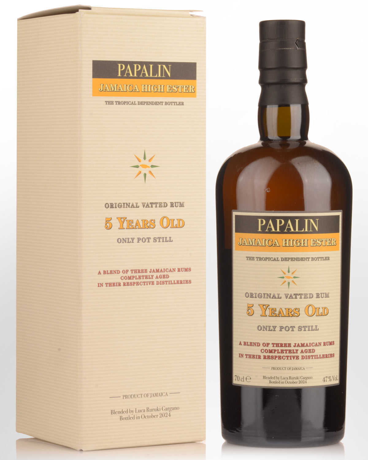 Papalin Jamaica 5 Year Old High Ester Vatted Rum (700ml)