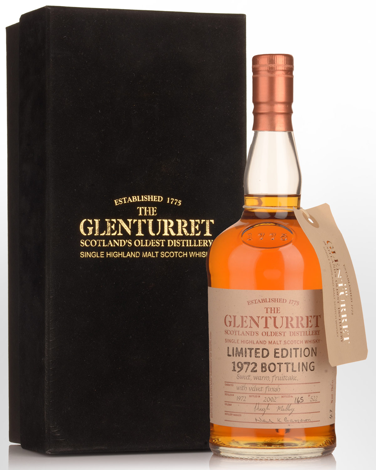 1972 The Glenturret Limited Edition Bottling Single Malt Scotch Whisky (700ml)