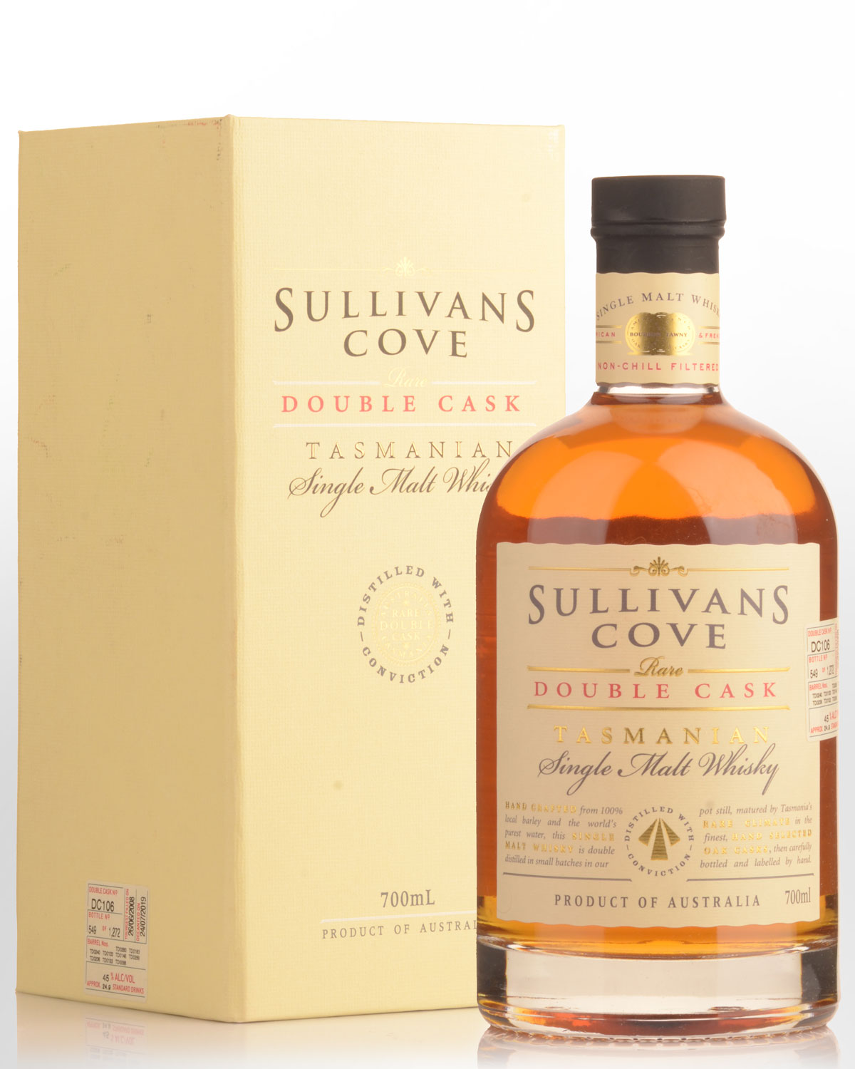 Sullivans Cove Double Cask Barrel DC106 Single Malt Australian Whisky (700ml)