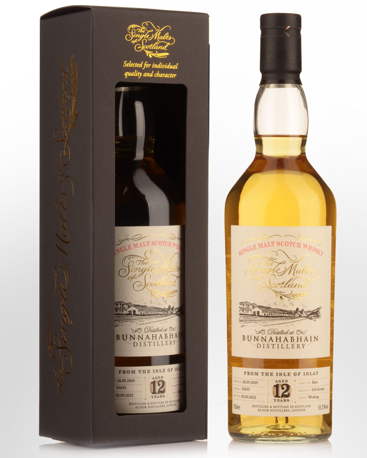2009 Single Malts of Scotland Bunnahabhain 12 Year Old Cask Strength Single Malt Scotch Whisky (700ml)