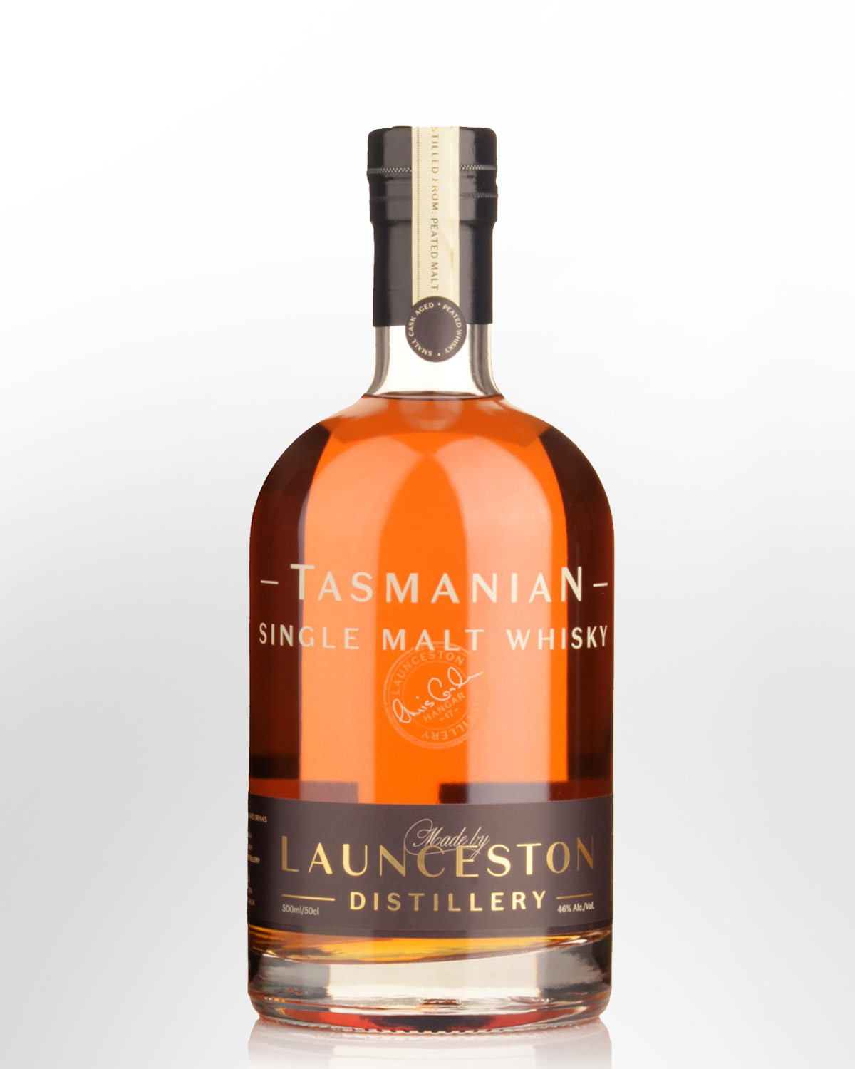 Launceston Distillery Peated Release Single Malt Australian Whisky (500ml) - 46%