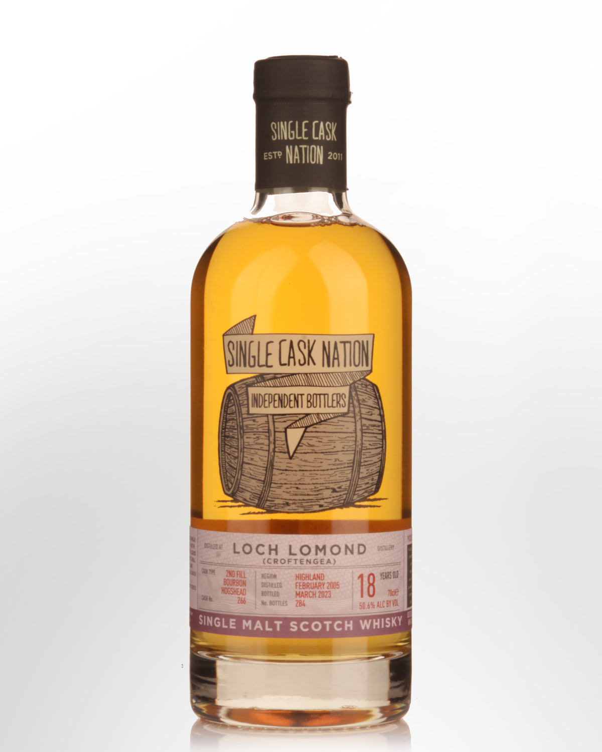 2005 Single Cask Nation Loch Lomond (Croftengea) 18 Year Old Cask Strength Single Malt Scotch Whisky (700ml)