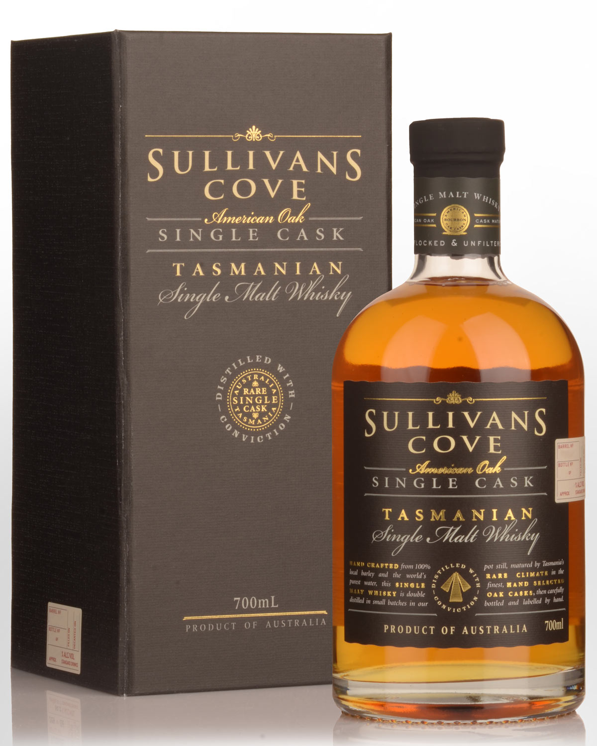 Sullivans Cove American Oak Single Cask Single Malt Australian Whisky (700ml)