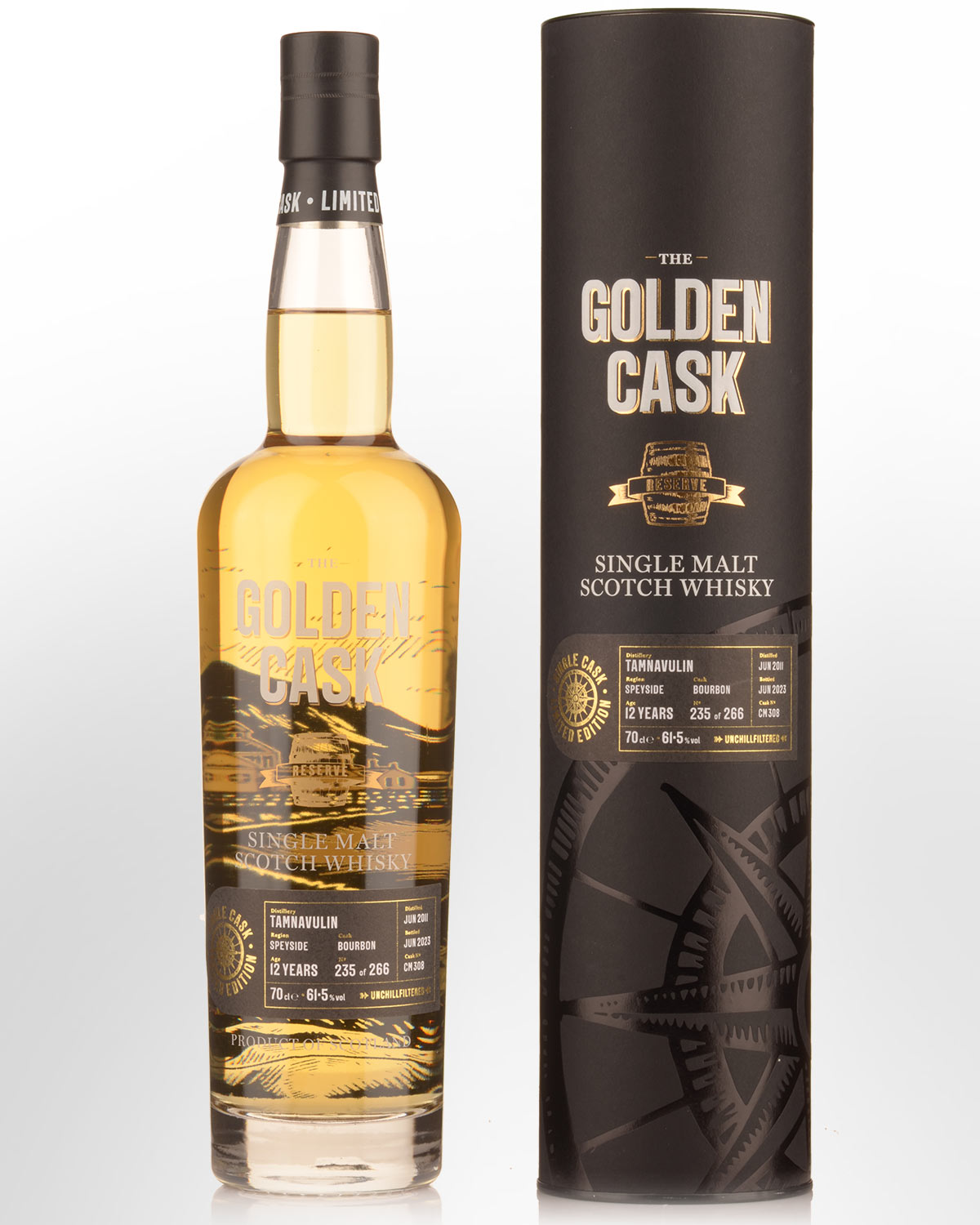 2011 House of MacDuff The Golden Cask Tamnavulin 12 Year Old Cask Strength Single Malt Scotch Whisky (700ml)