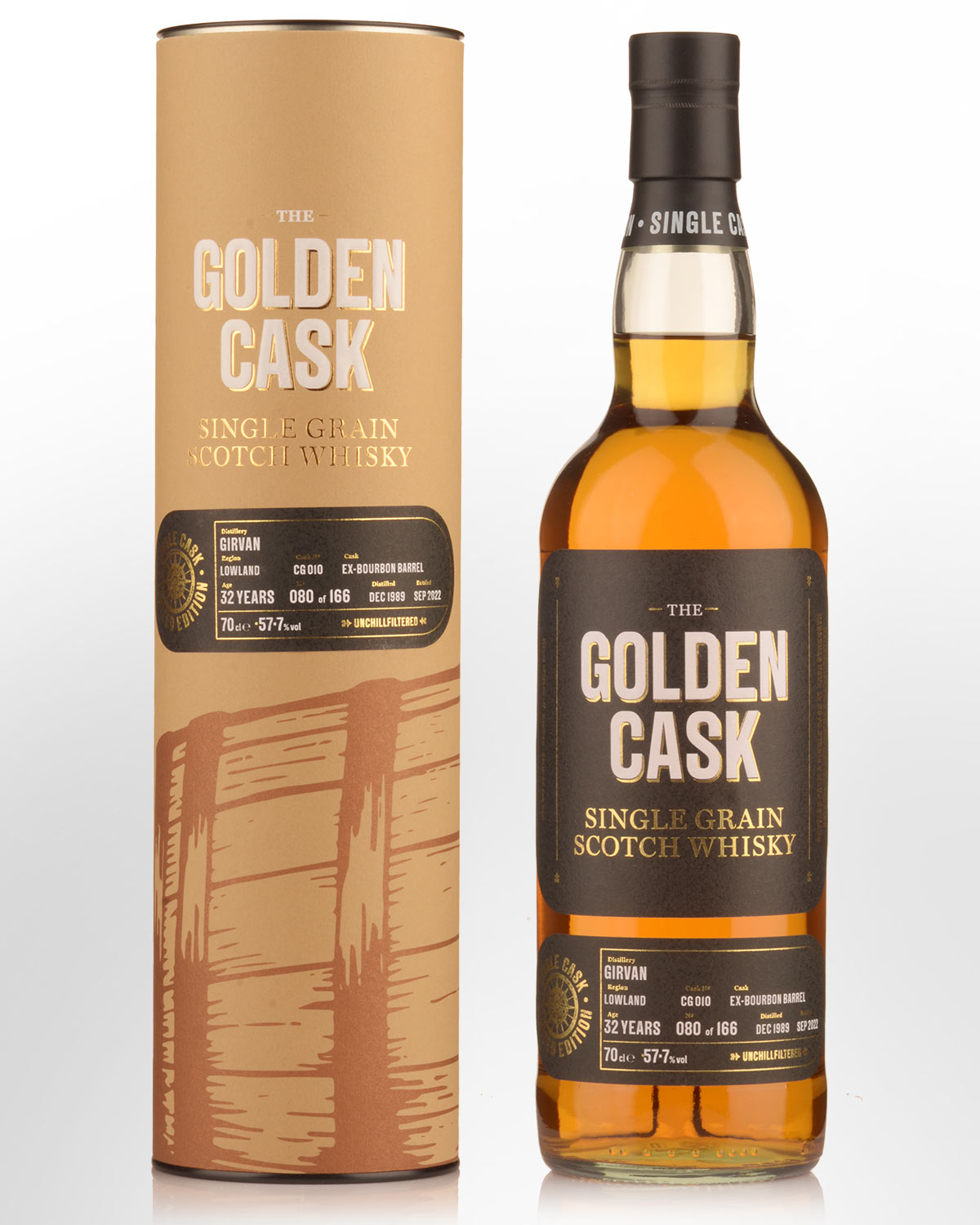1989 House of MacDuff The Golden Cask Girvan 32 Year Old Cask Strength Single Grain Scotch Whisky (700ml)