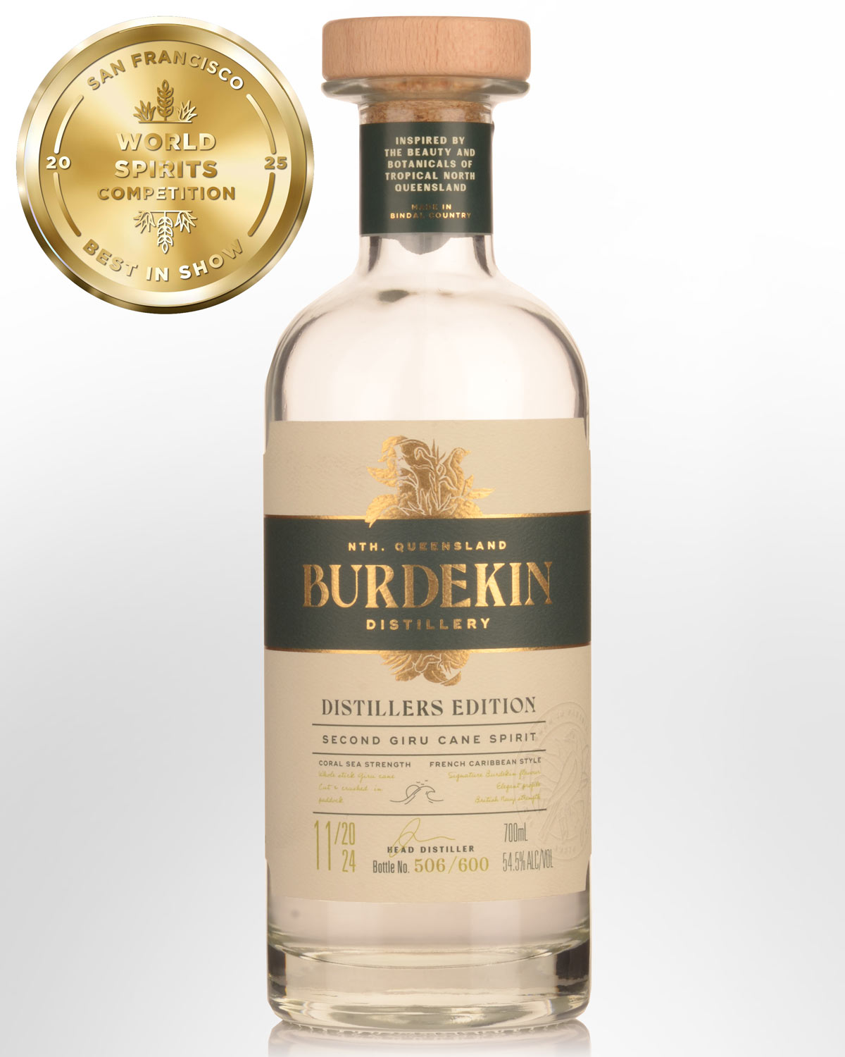 Burdekin Distillery Distillers Edition Second Giru Cane Spirit Coral Sea Strength (700ml)
