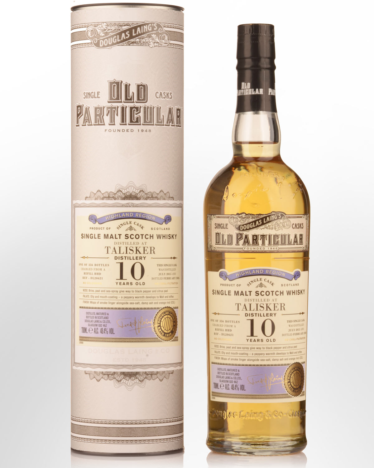 2015 Douglas Laing & Co. Old Particular Single Cask Talisker 10 Year Old Single Malt Scotch Whisky (700ml)
