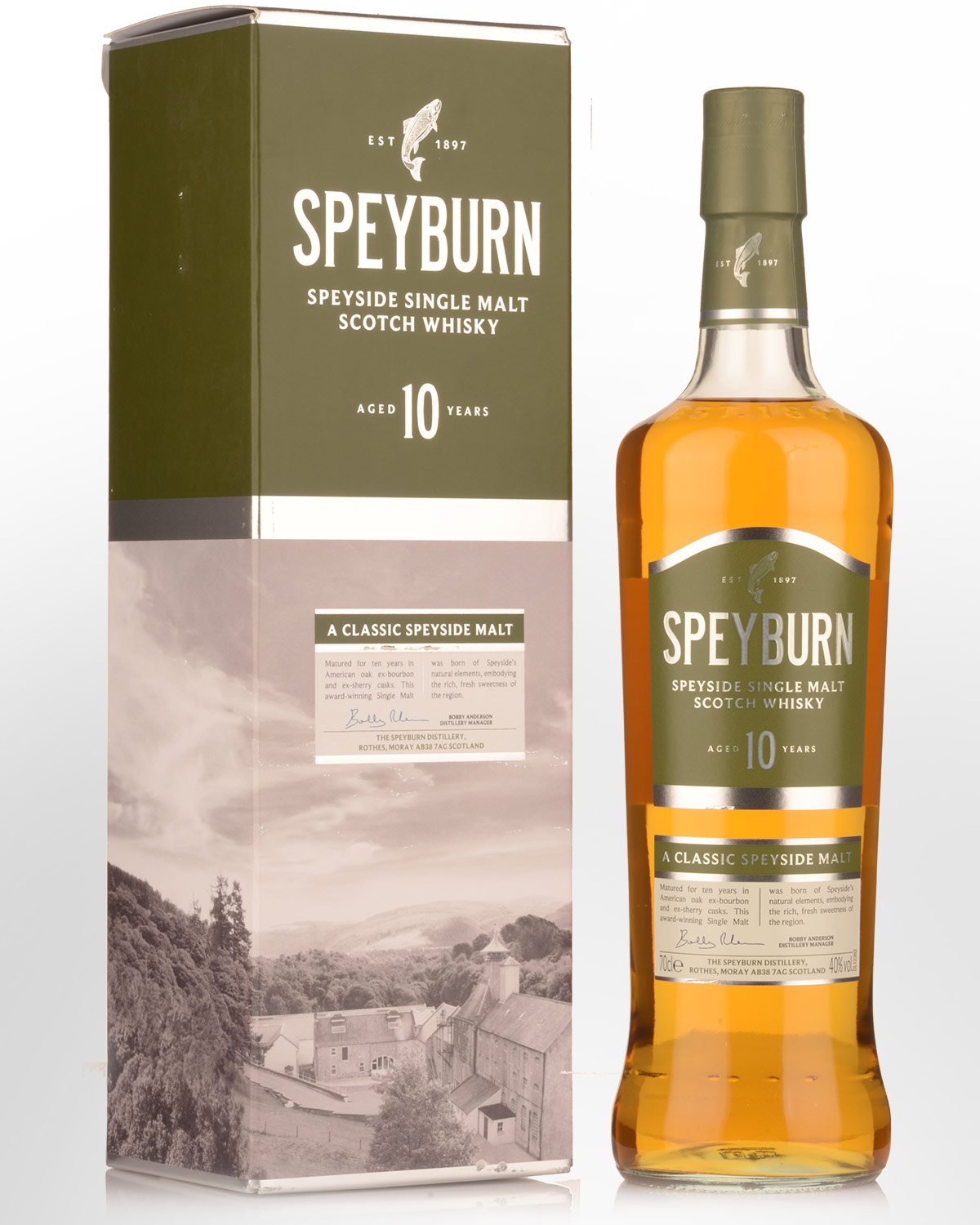 Speyburn 10 Year Old Single Malt Scotch Whisky (700ml) | Nicks Wine ...