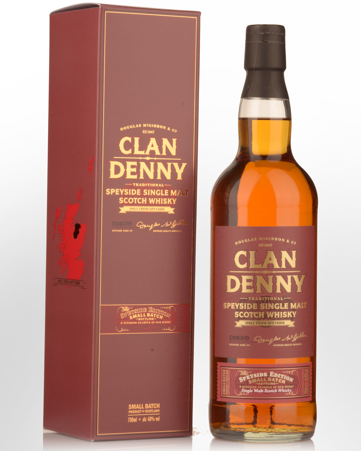 Clan Denny Speyside Edition Small Batch Single Malt Scotch Whisky (700ml)