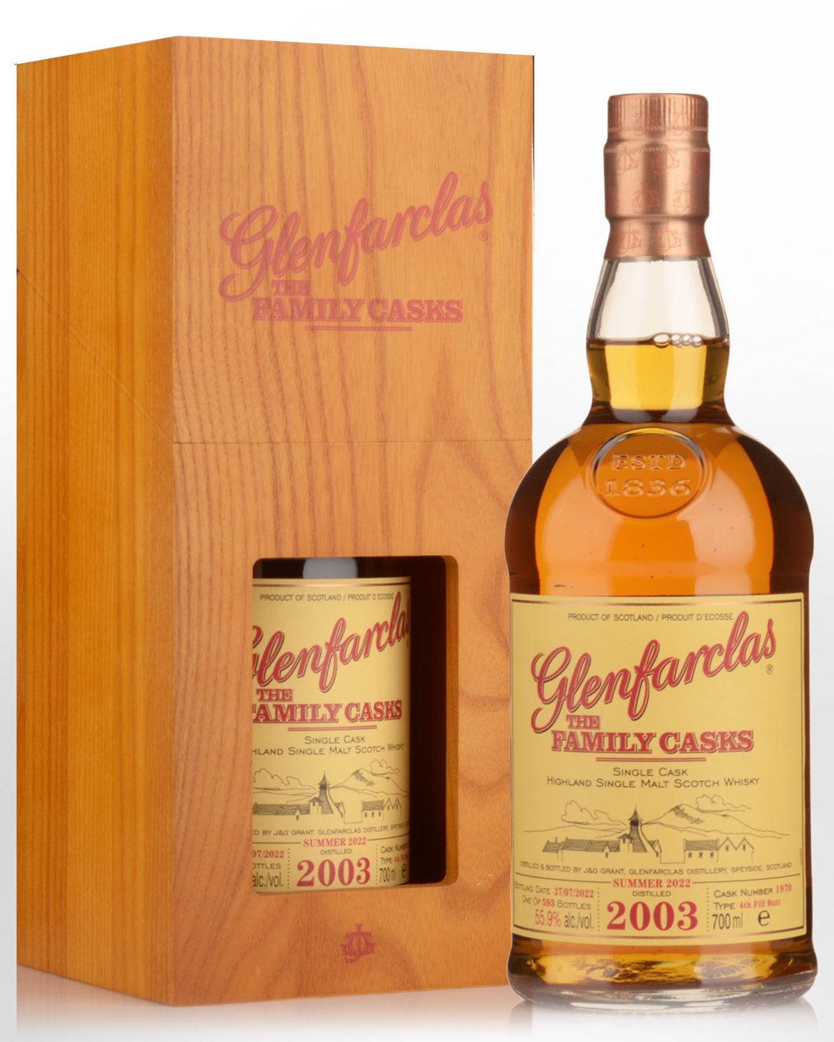 2003 Glenfarclas The Family Casks Cask Strength Single Malt Scotch Whisky (700ml) - Summer 2022 Release