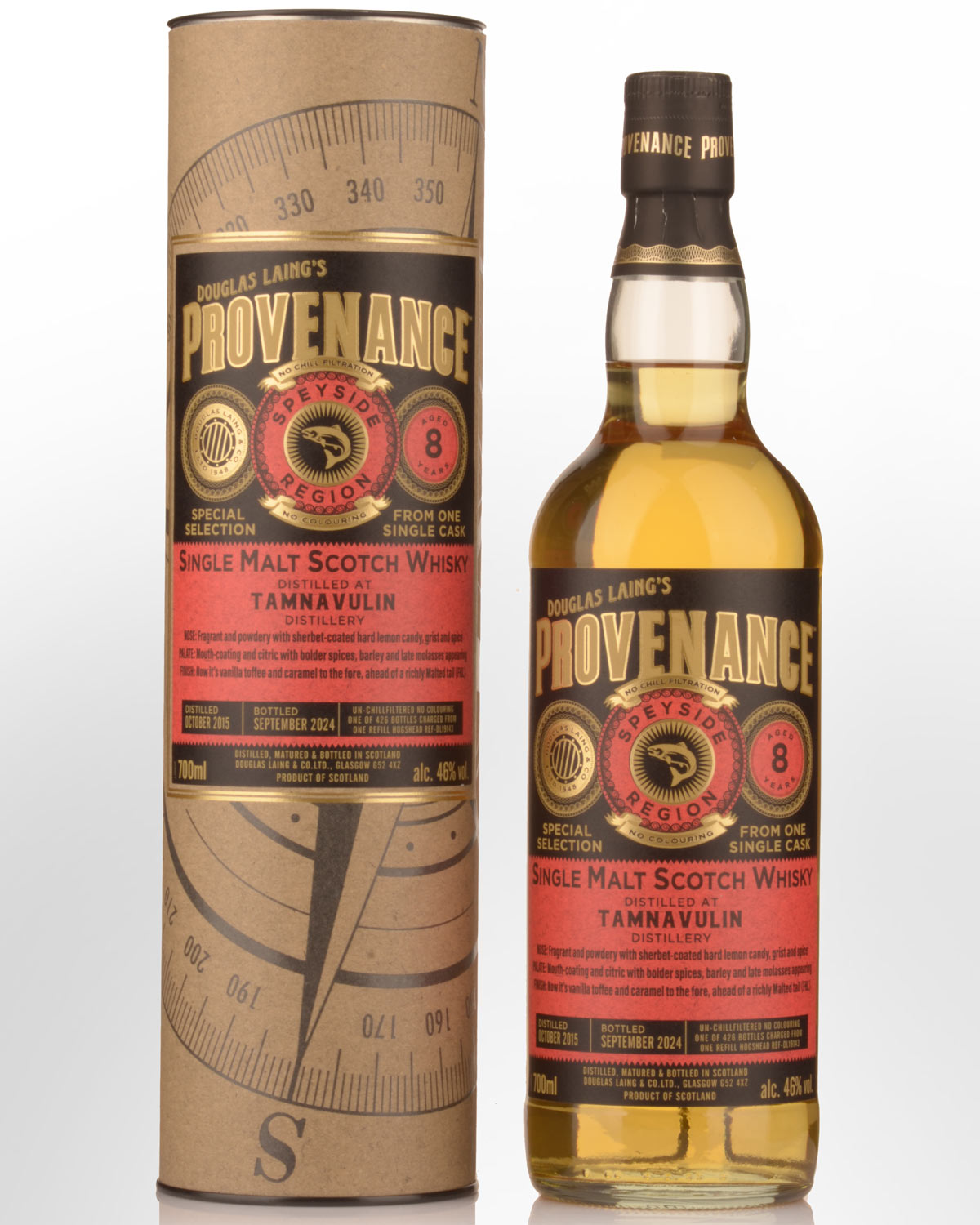 2015 Douglas Laing & Co. Provenance Tamnavulin 8 Year Old Single Malt Scotch Whisky (700ml)
