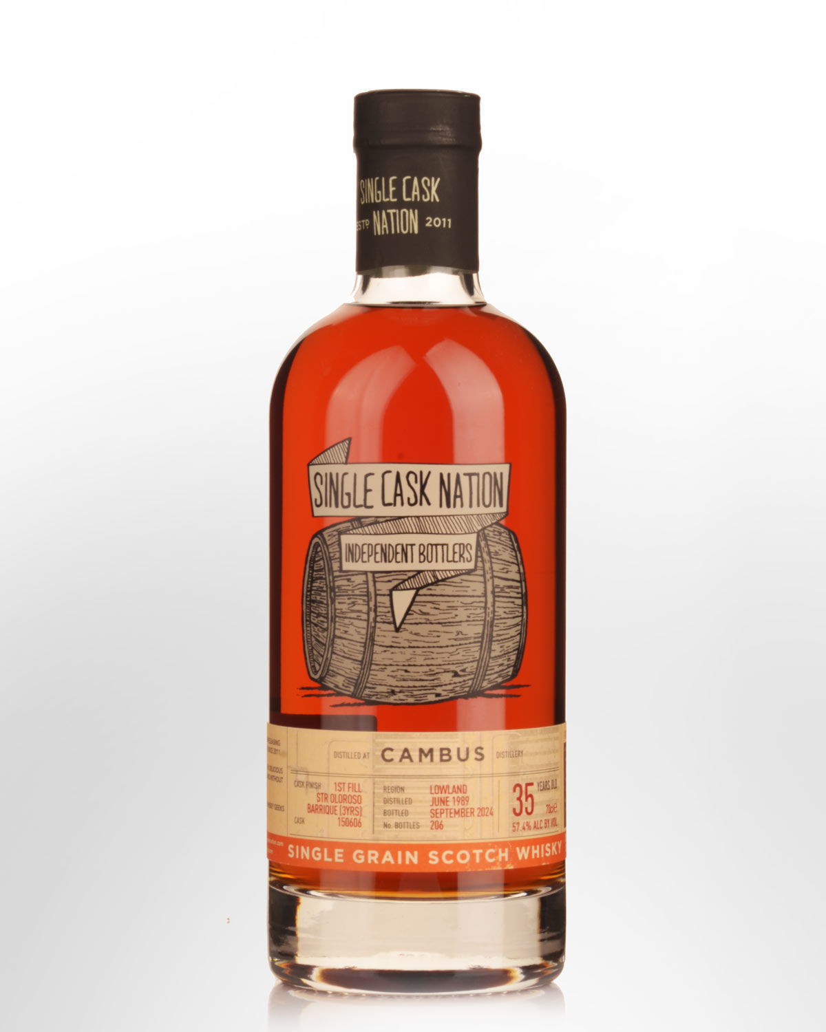 1989 Single Cask Nation Cambus 35 Year Old Cask Strength Single Grain Scotch Whisky (700ml)