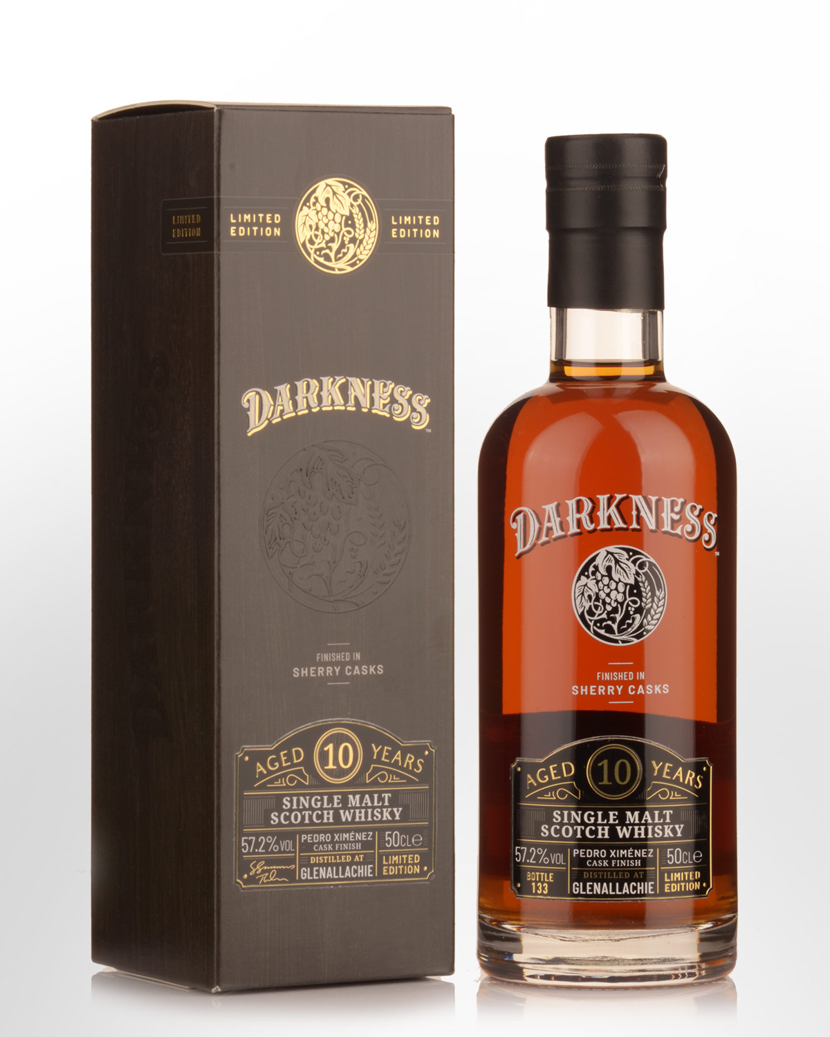 Darkness Glenallachie PX Cask Finish 10 Year Old Cask Strength Single ...