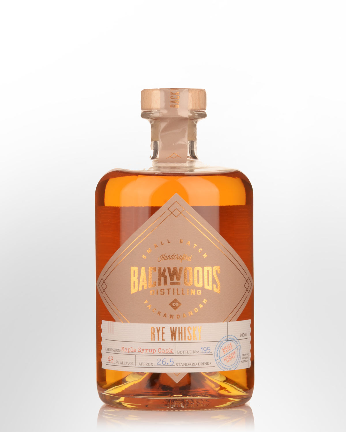 Backwoods Maple Syrup Cask Expression Australian Rye Whisky (500ml)