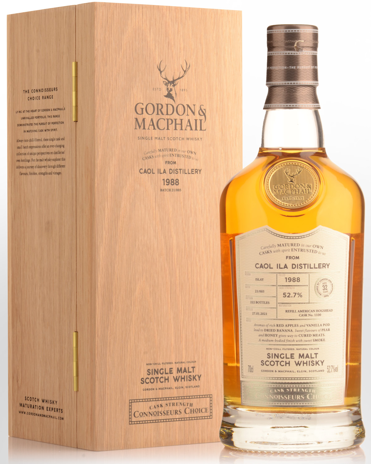 1988 Gordon  Macphail Connoisseurs Choice Caol Ila 31 Year Old Cask  Strength Single Malt Scotch Whisky (700ml) Nicks Wine Merchants