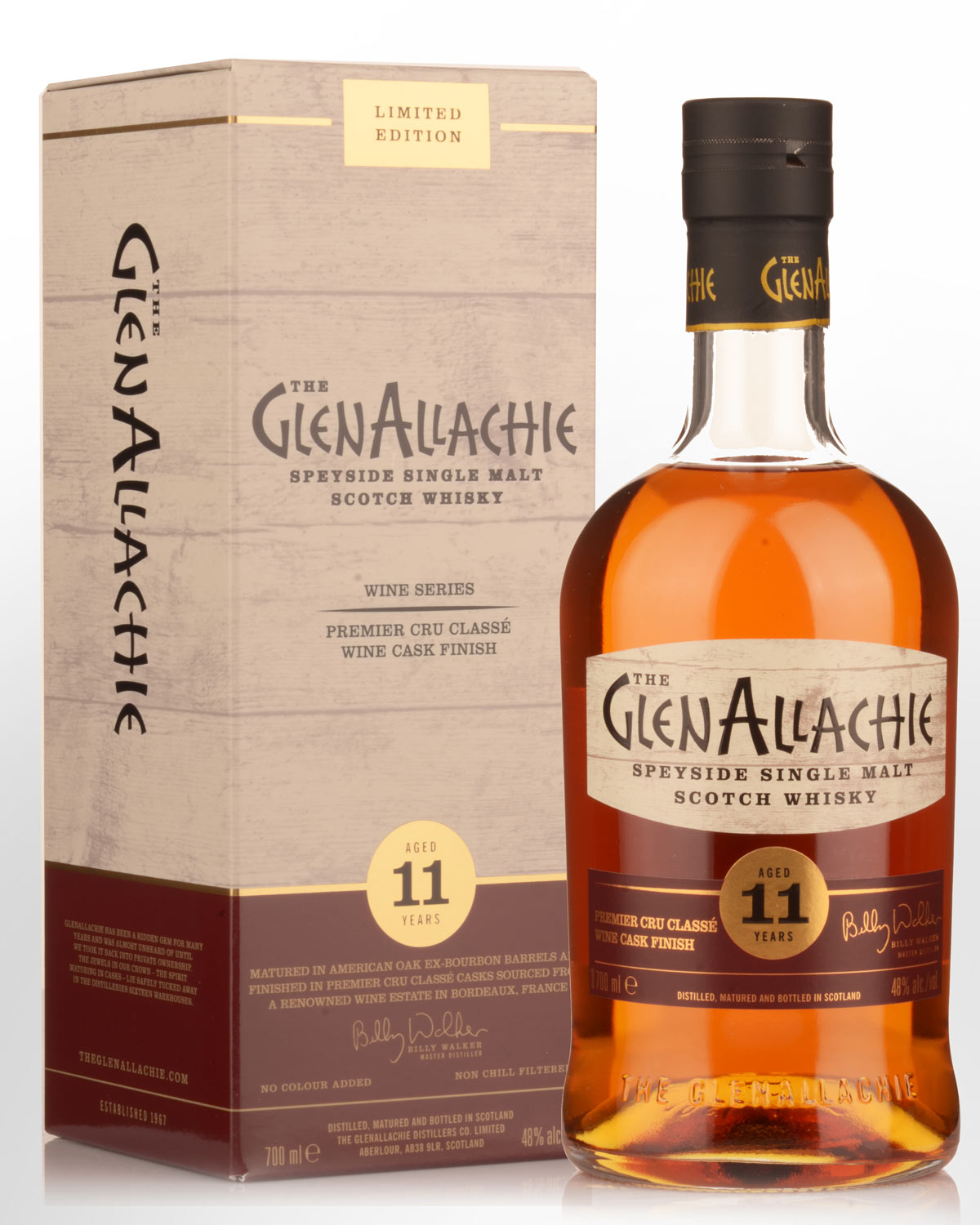 The GlenAllachie Premier Cru Classé Wine Cask Finish 11 Year Old Single Malt Scotch Whisky (700ml)