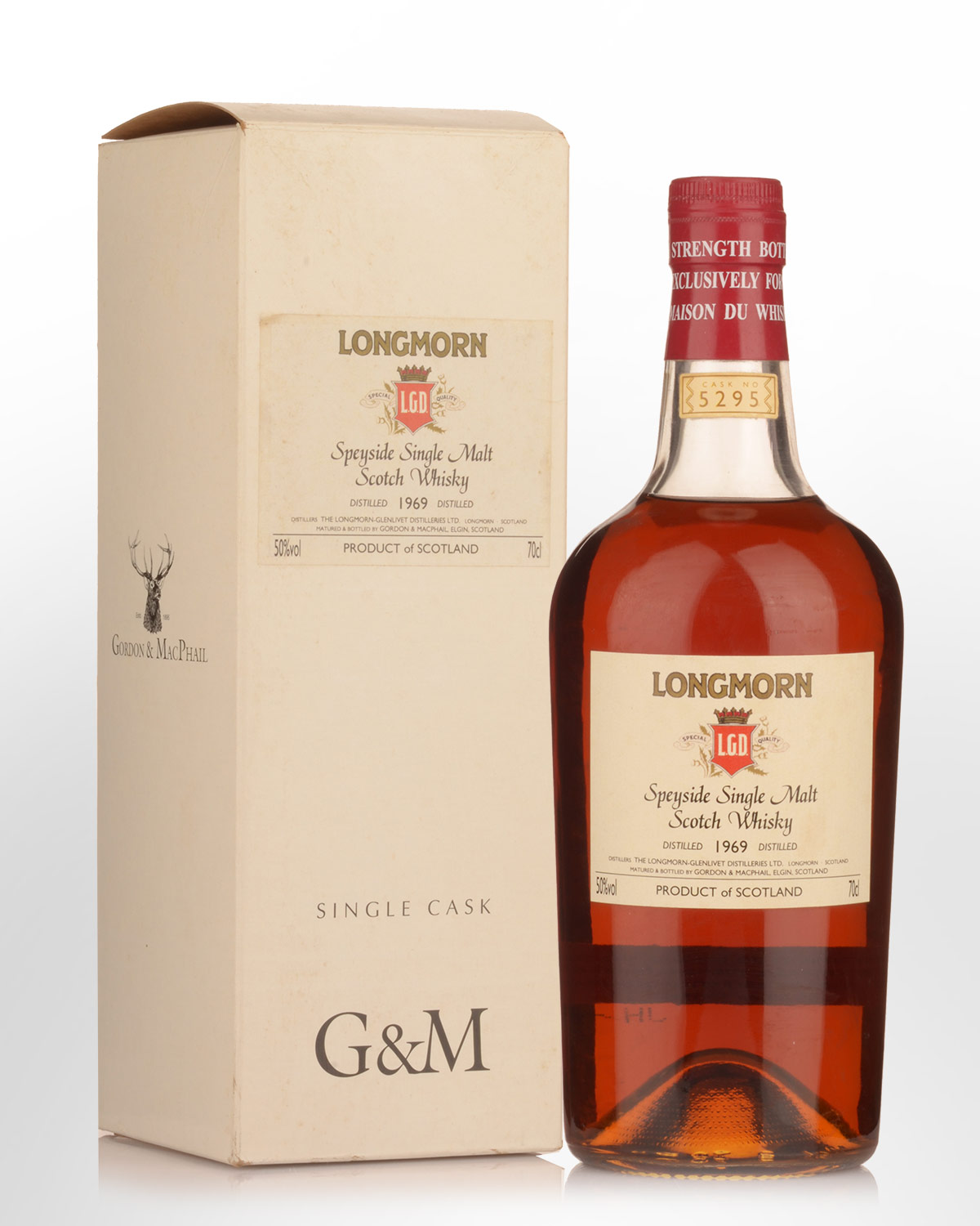 1969 Gordon & Macphail Longmorn Single Cask No. 5295 Single Malt Scotch Whisky (700ml) - Bottled for LMDW
