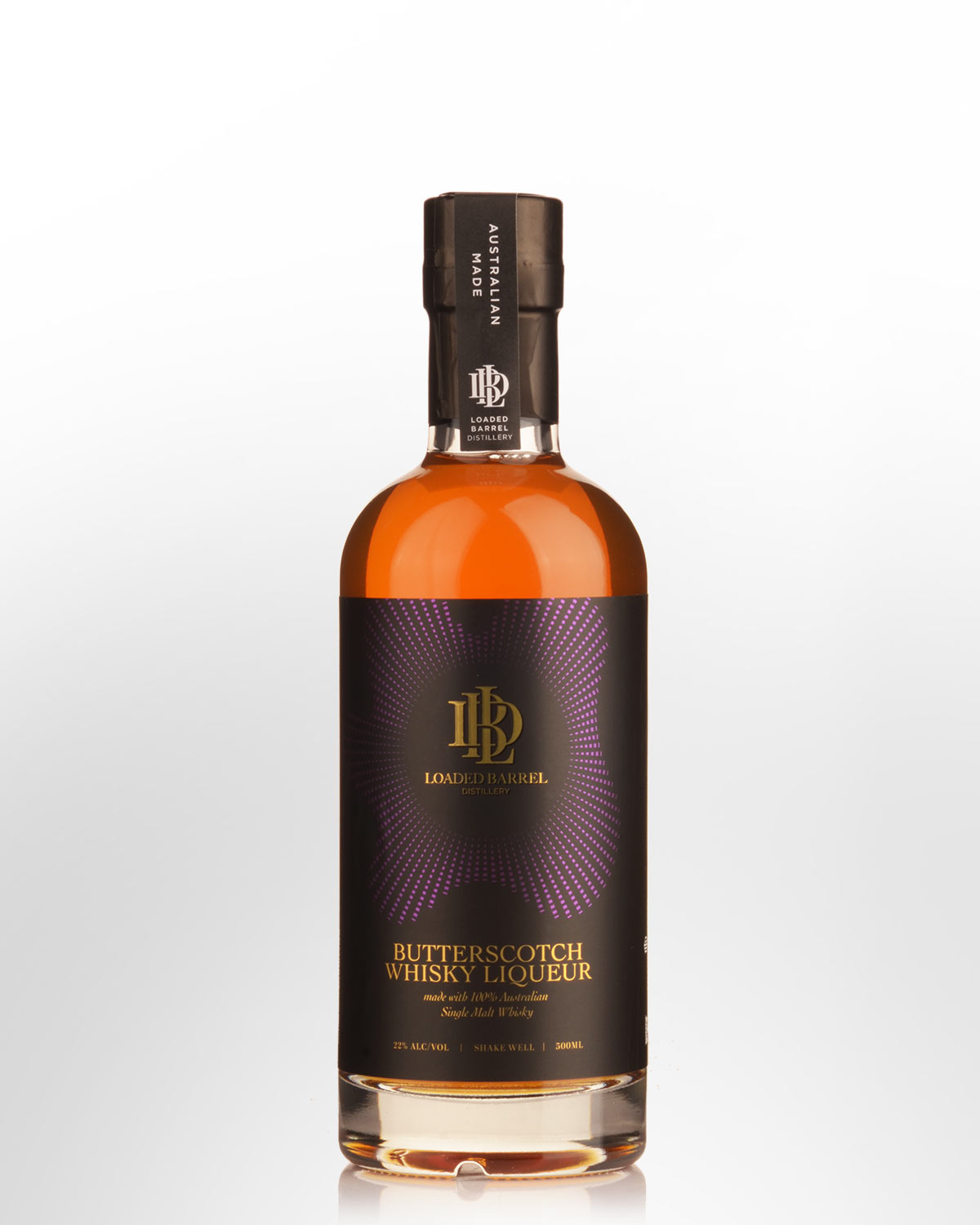 Loaded Barrel Butterscotch Single Malt Australian Whisky Liqueur (500ml)